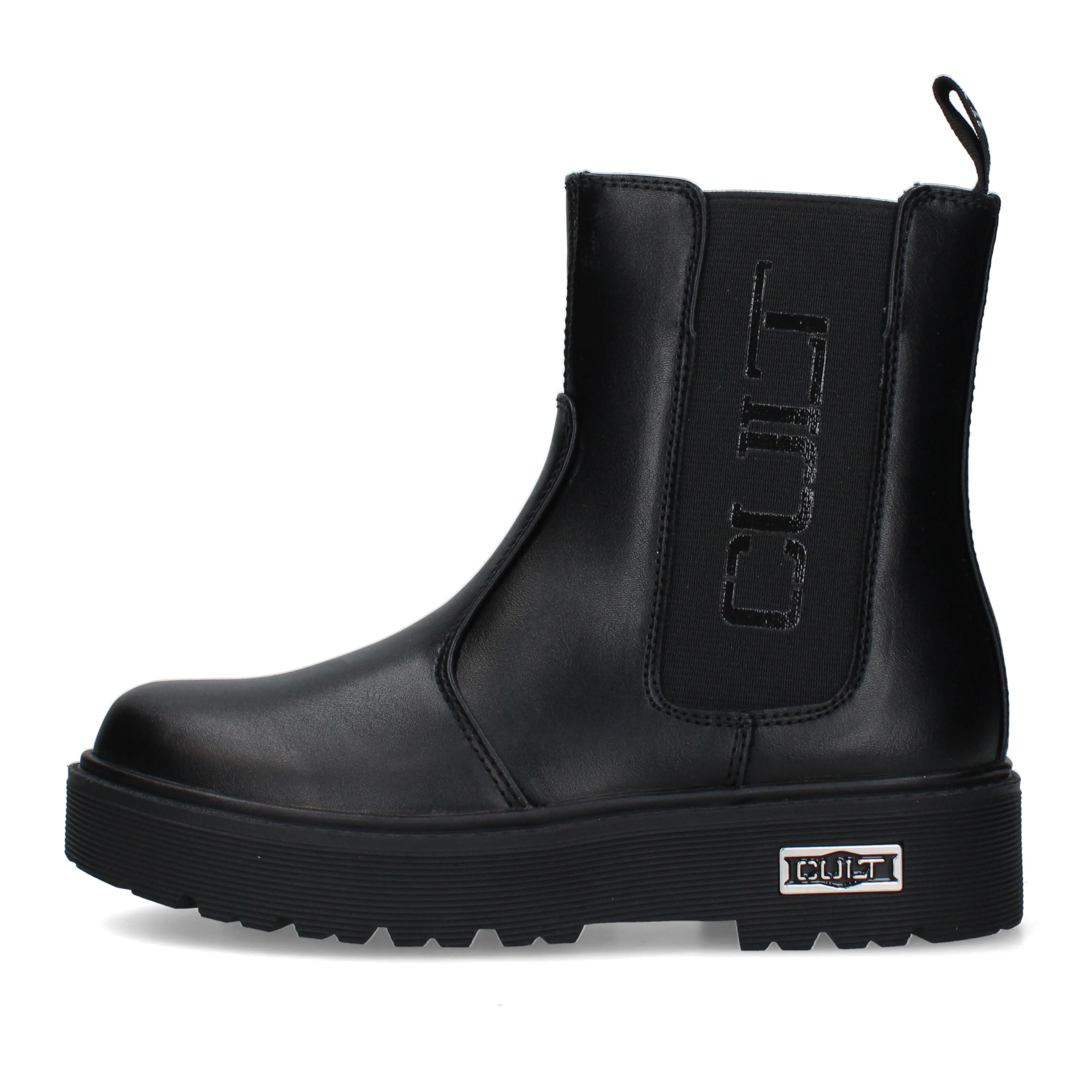 STIVALETTI TACCO BASSO CHELSEA T-733-W DONNA NERO