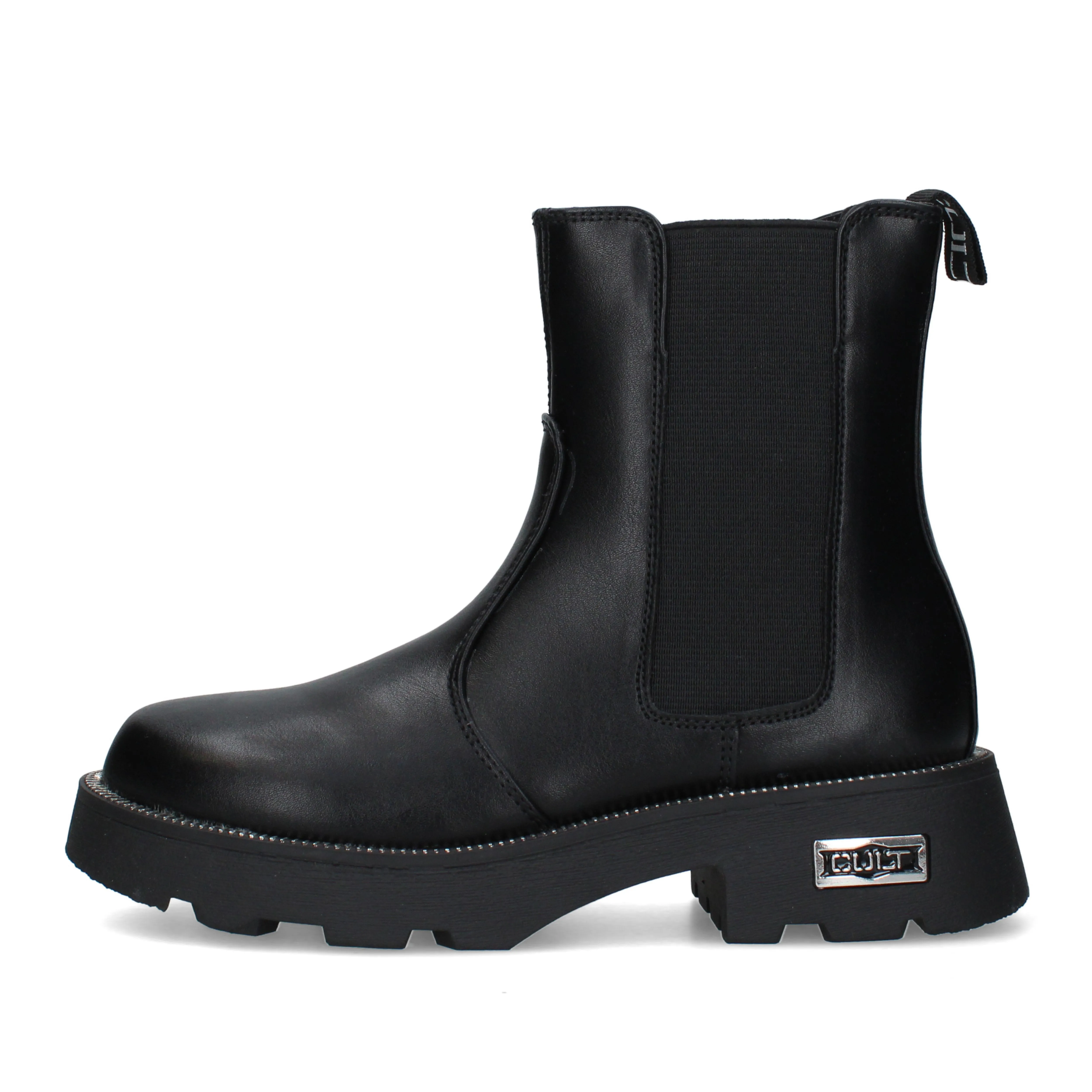 STIVALETTI TACCO BASSO CHELSEA T-745-W DONNA NERO