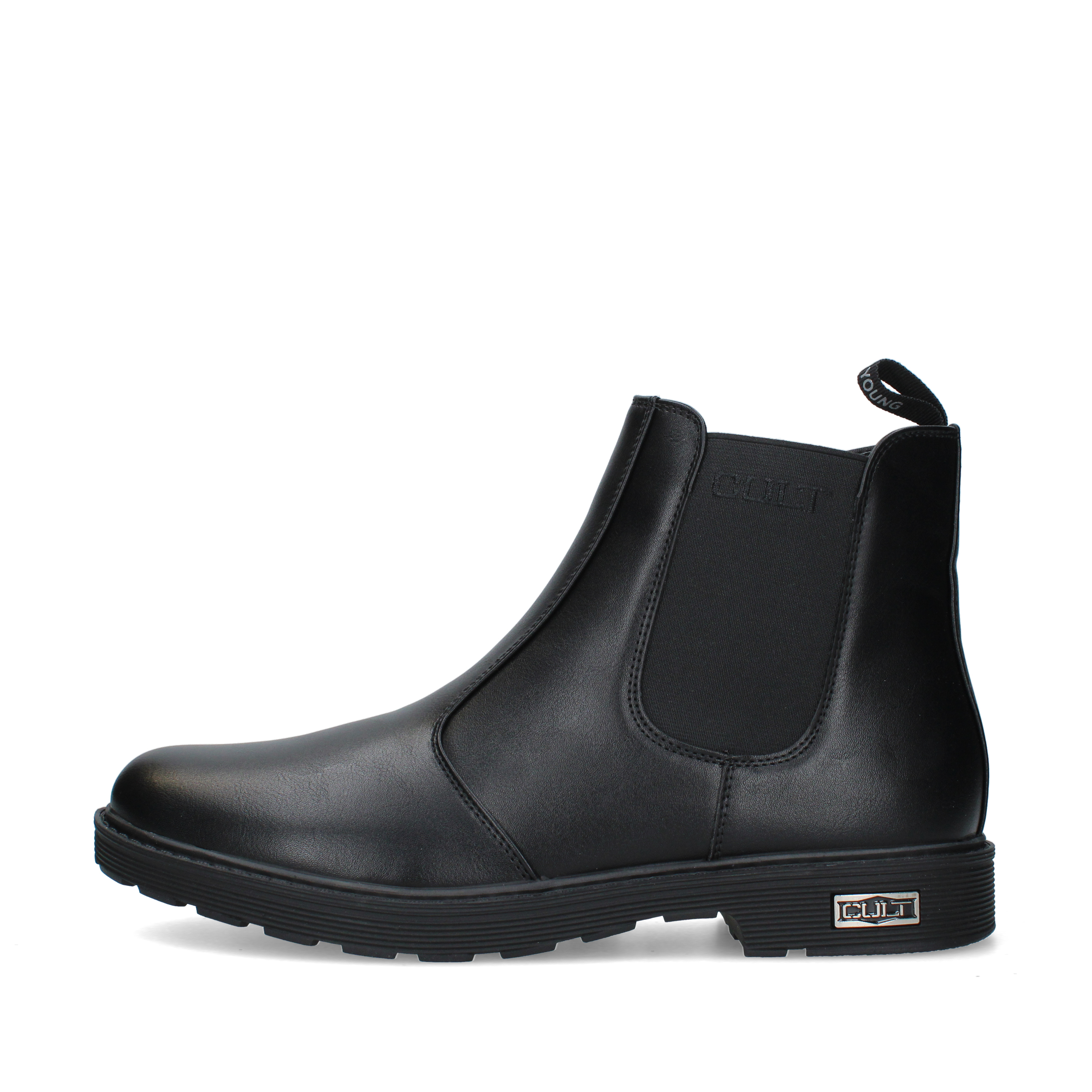 STIVALETTI TACCO BASSO CHELSEA CON ELASTICO LATERALE DONNA NERO