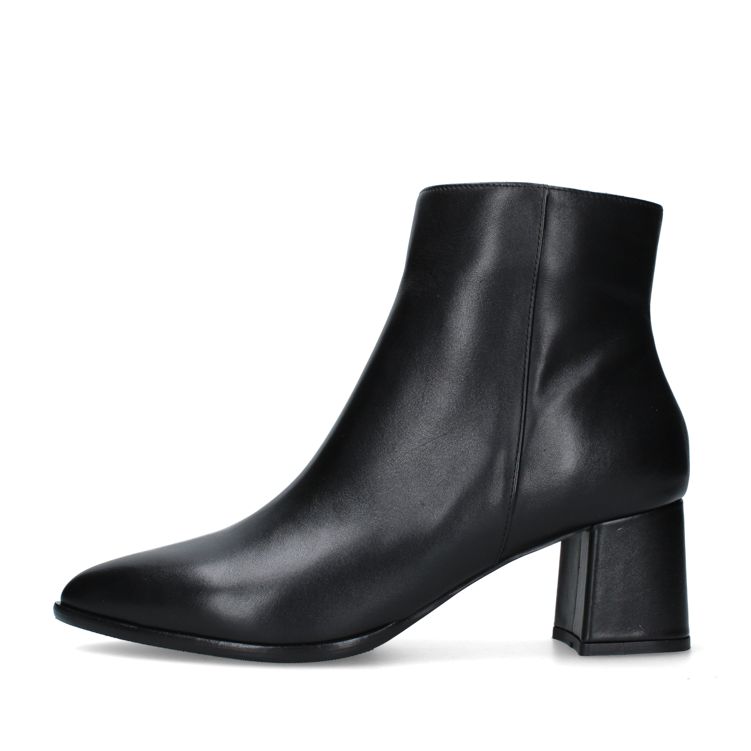 STIVALETTI TACCO ALTO CON LINEA AFFUSOLATA DONNA NERO