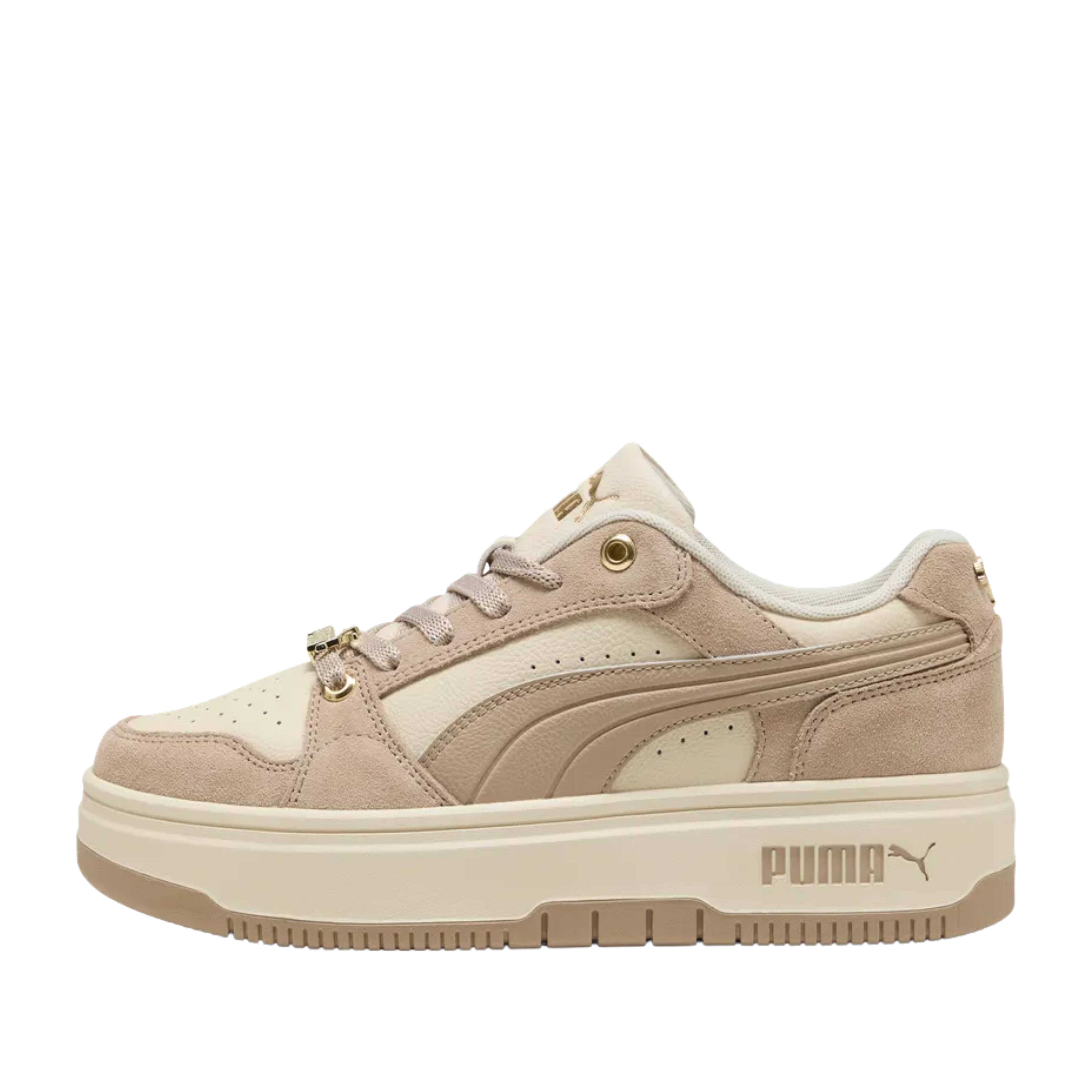 SNEAKERS PLATFORM RETRÒ DONNA BEIGE