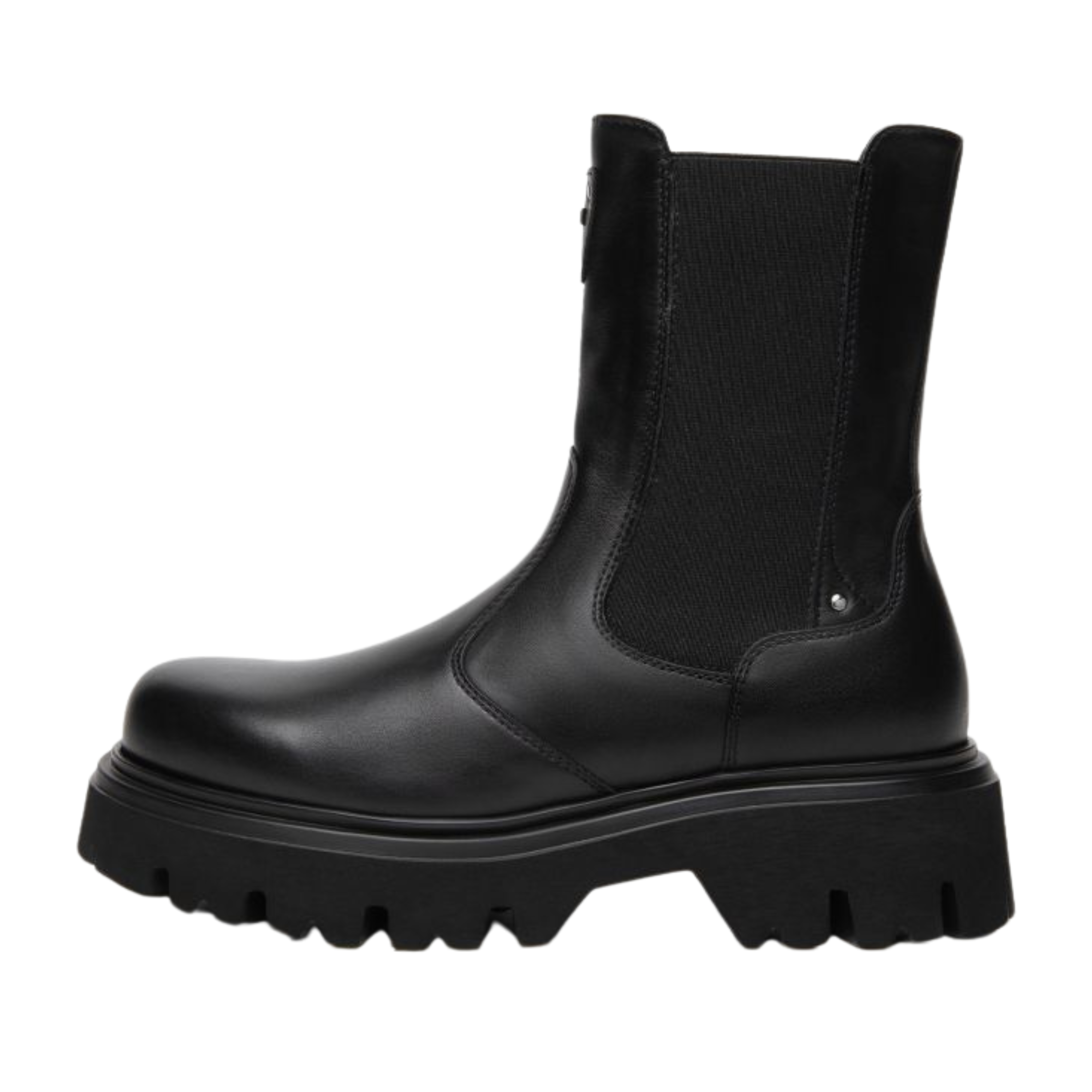 STIVALETTI A TACCO BASSO CASUAL DONNA NERO