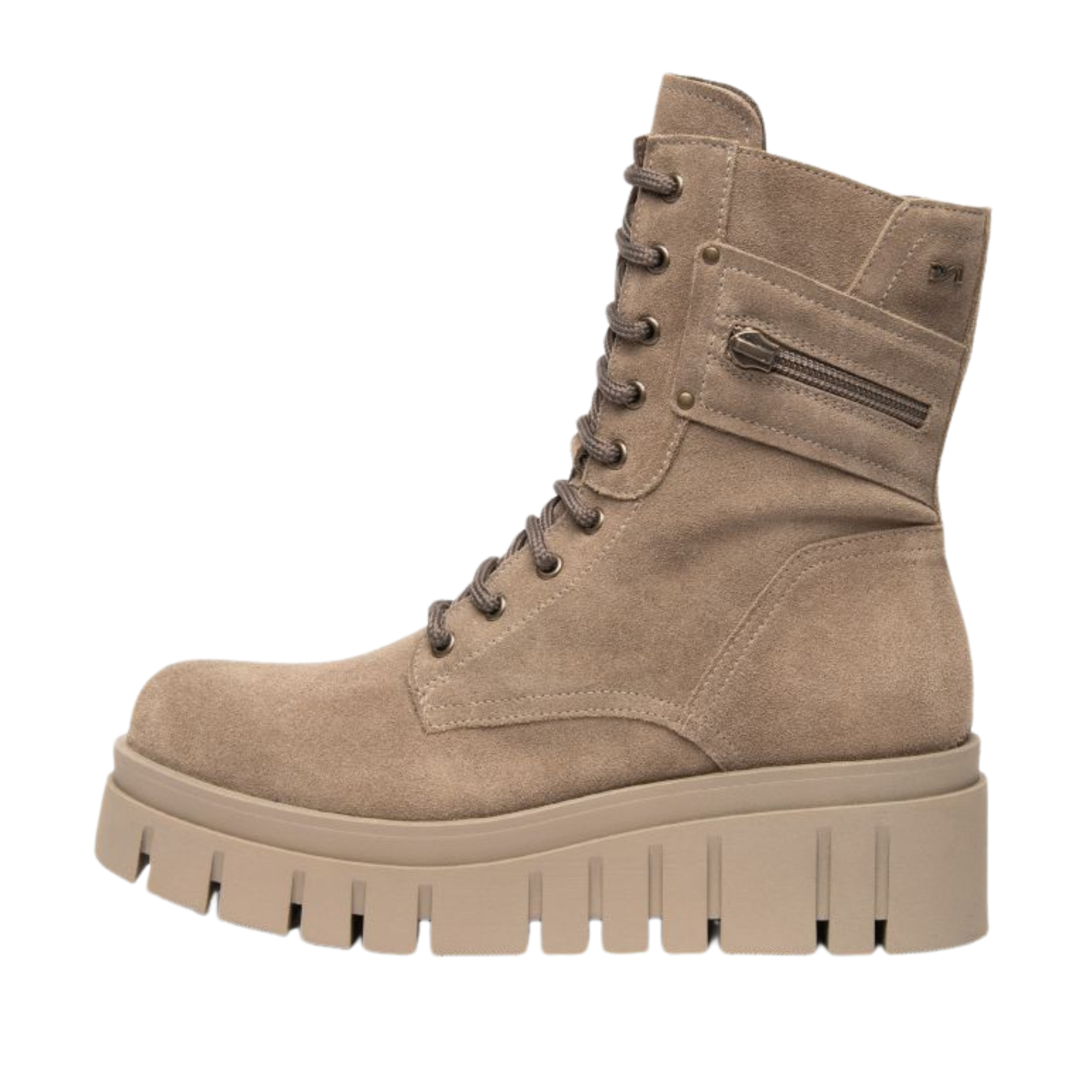 ANFIBI PLATFORM CON ZIP DONNA TORTORA
