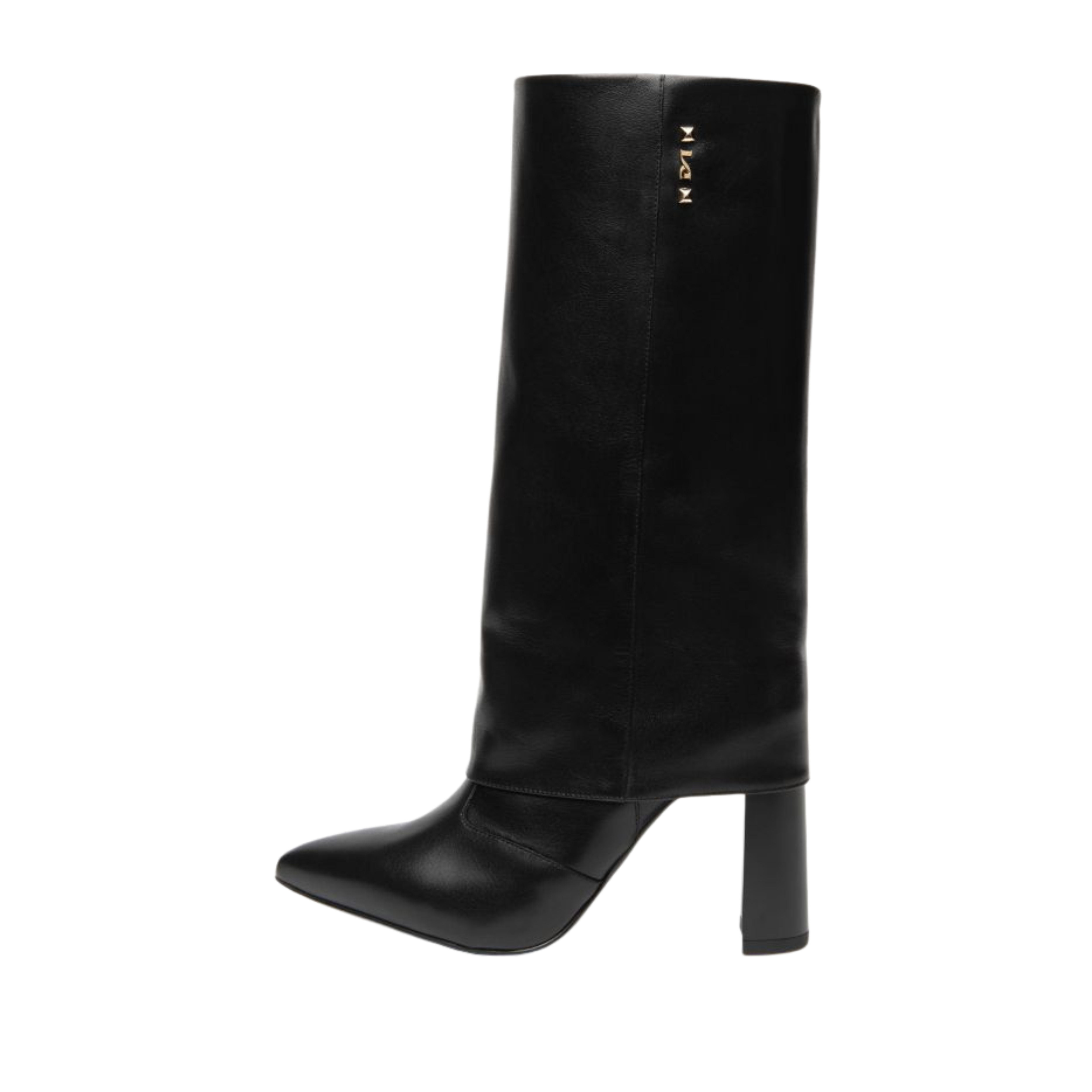 STIVALI A TACCO ALTO TUBOLARI PULL-ON DONNA NERO