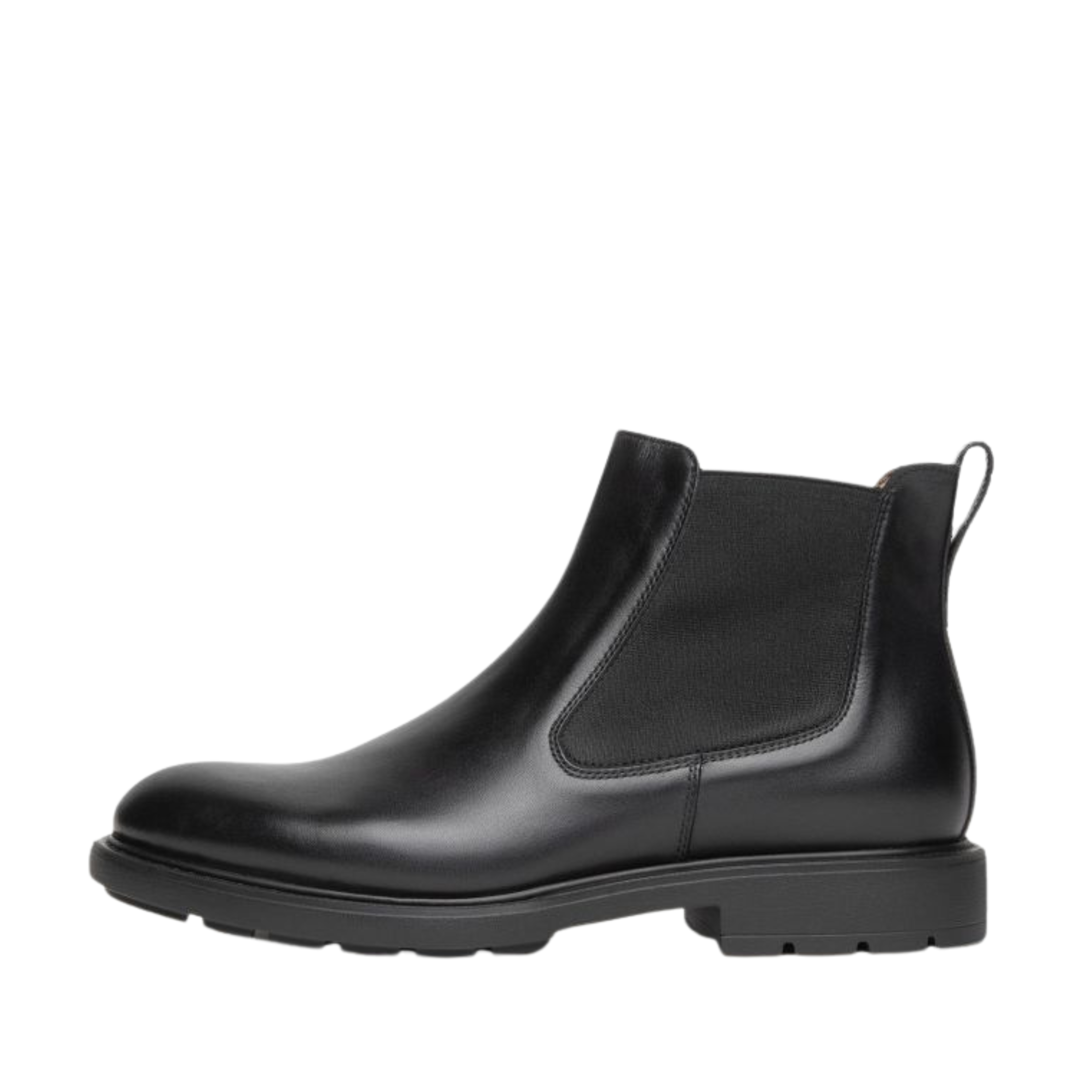 STIVALETTI  TACCO BASSO CHELSEA CON ELASTICO UOMO NERO
