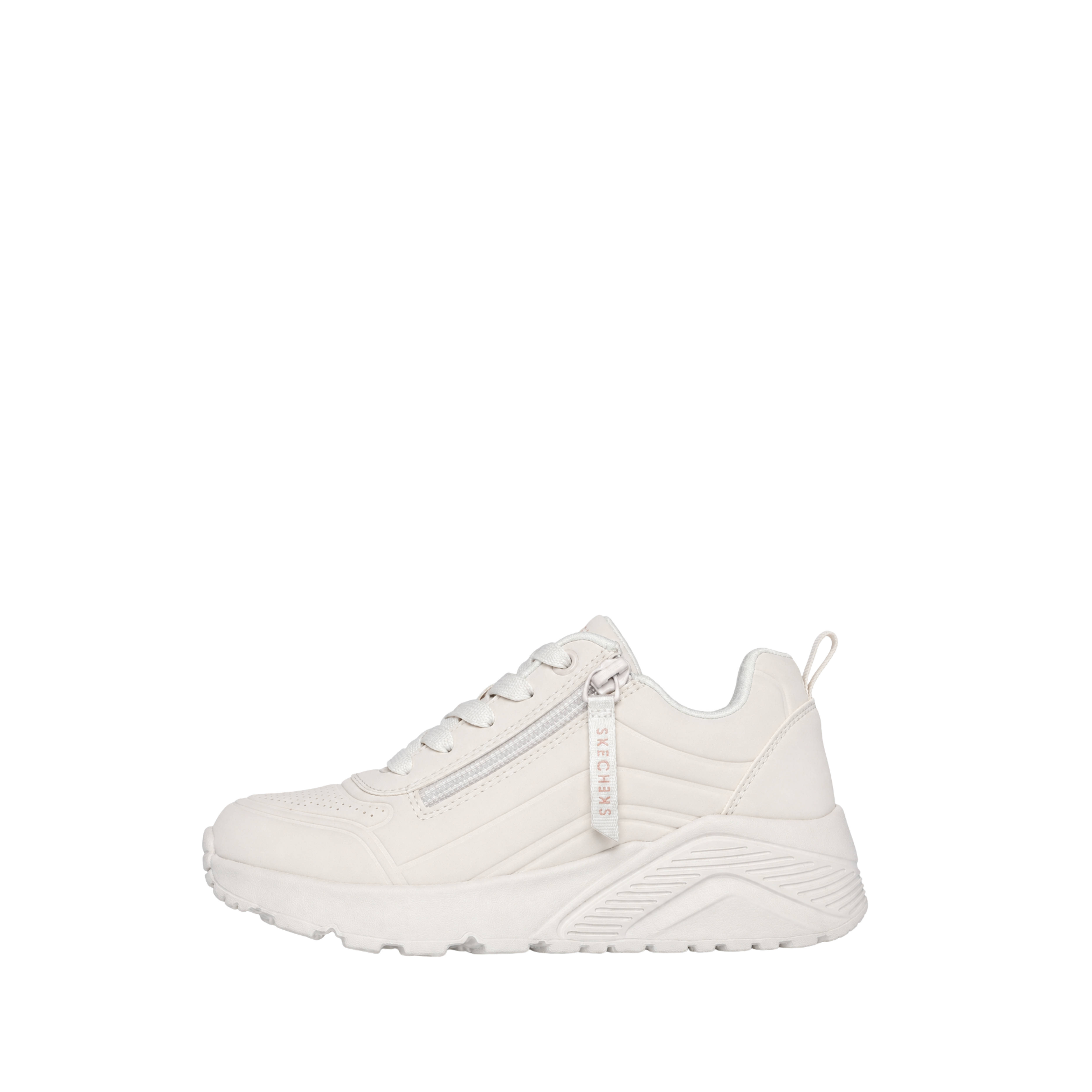 SNEAKERS PLATFORM 310387L CON ZIP UNISEX BAMBINO BIANCO