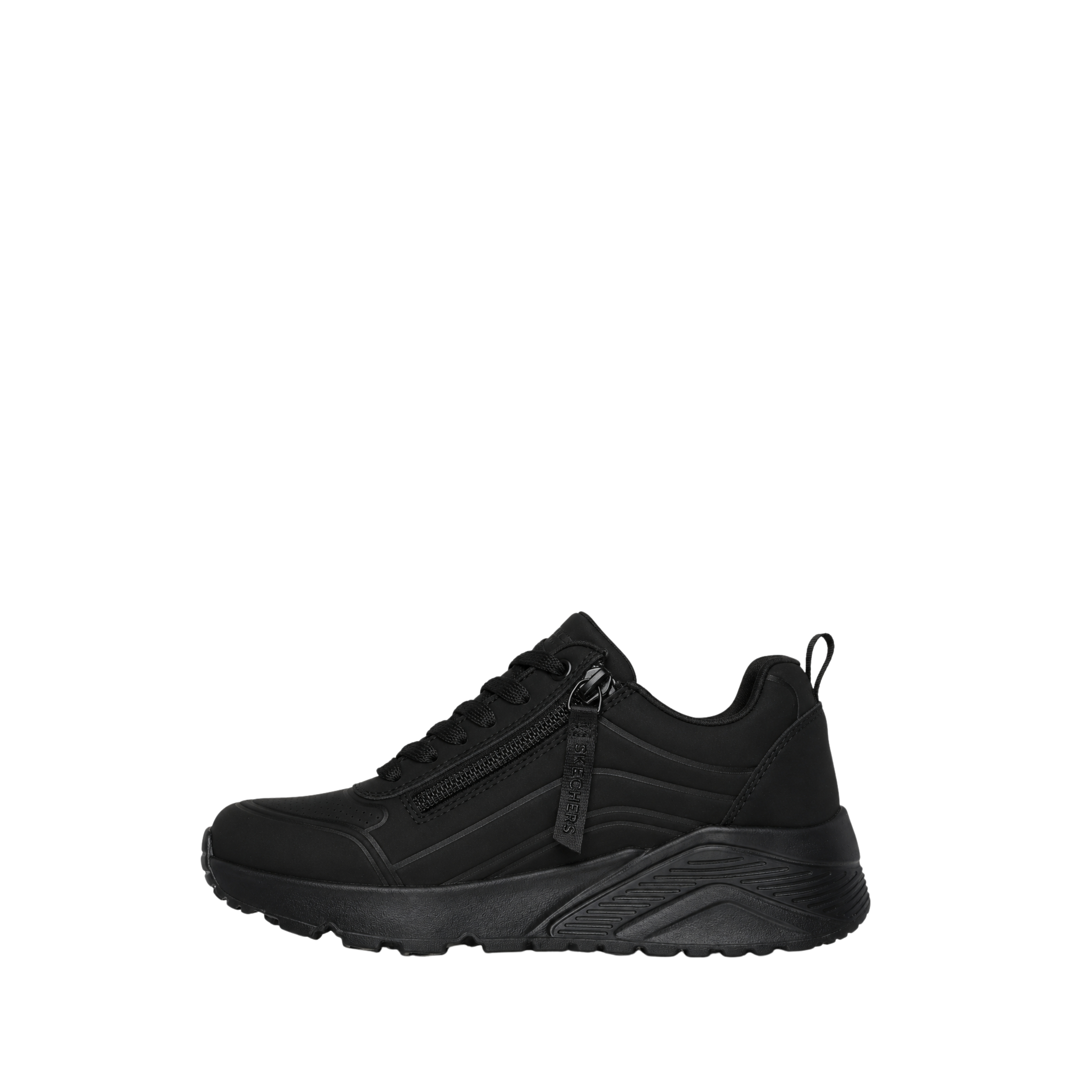SNEAKERS PLATFORM 310387L CON ZIP UNISEX BAMBINO NERO
