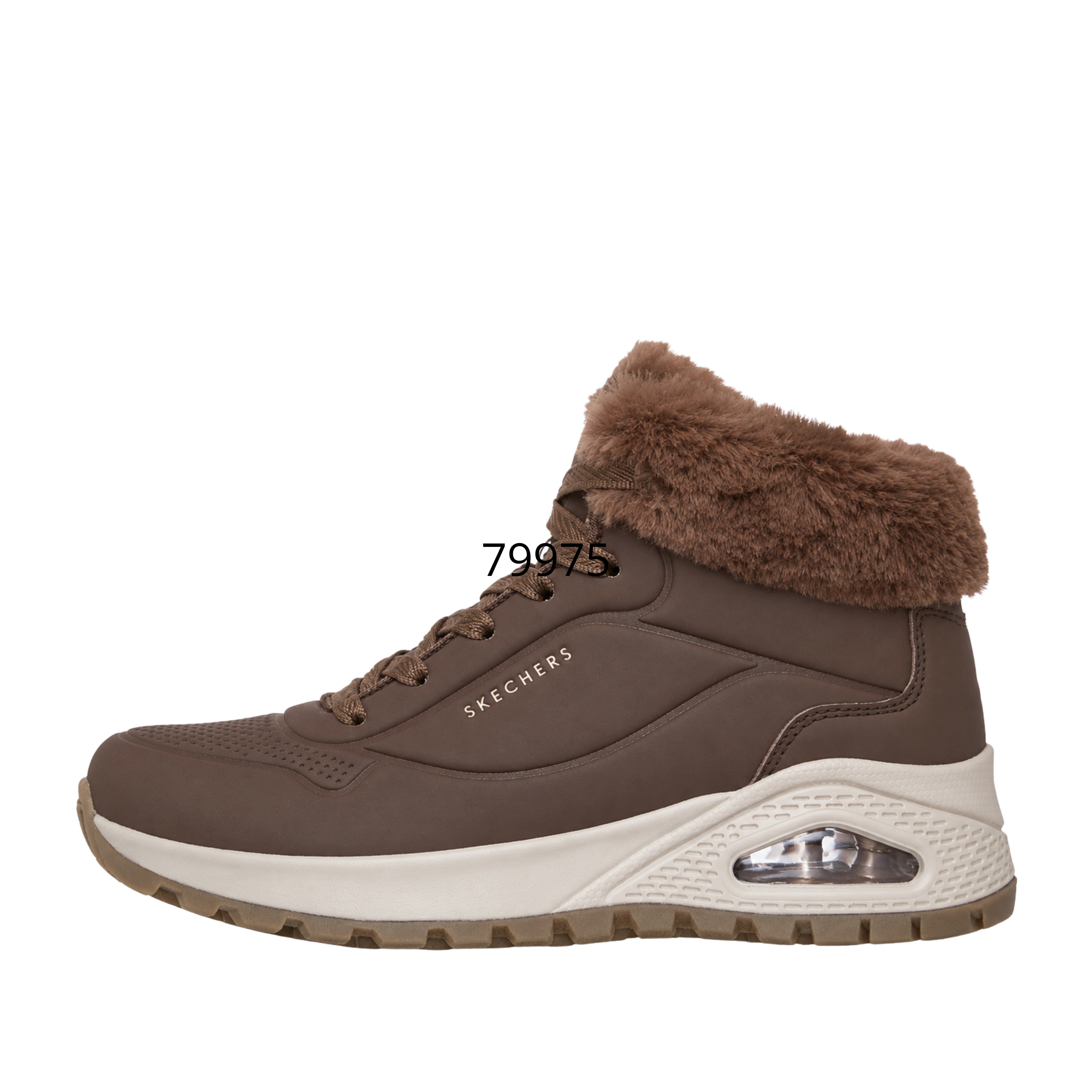 STIVALI TACCO BASSO 190285 AIRBAG A VISTA DONNA MARRONE