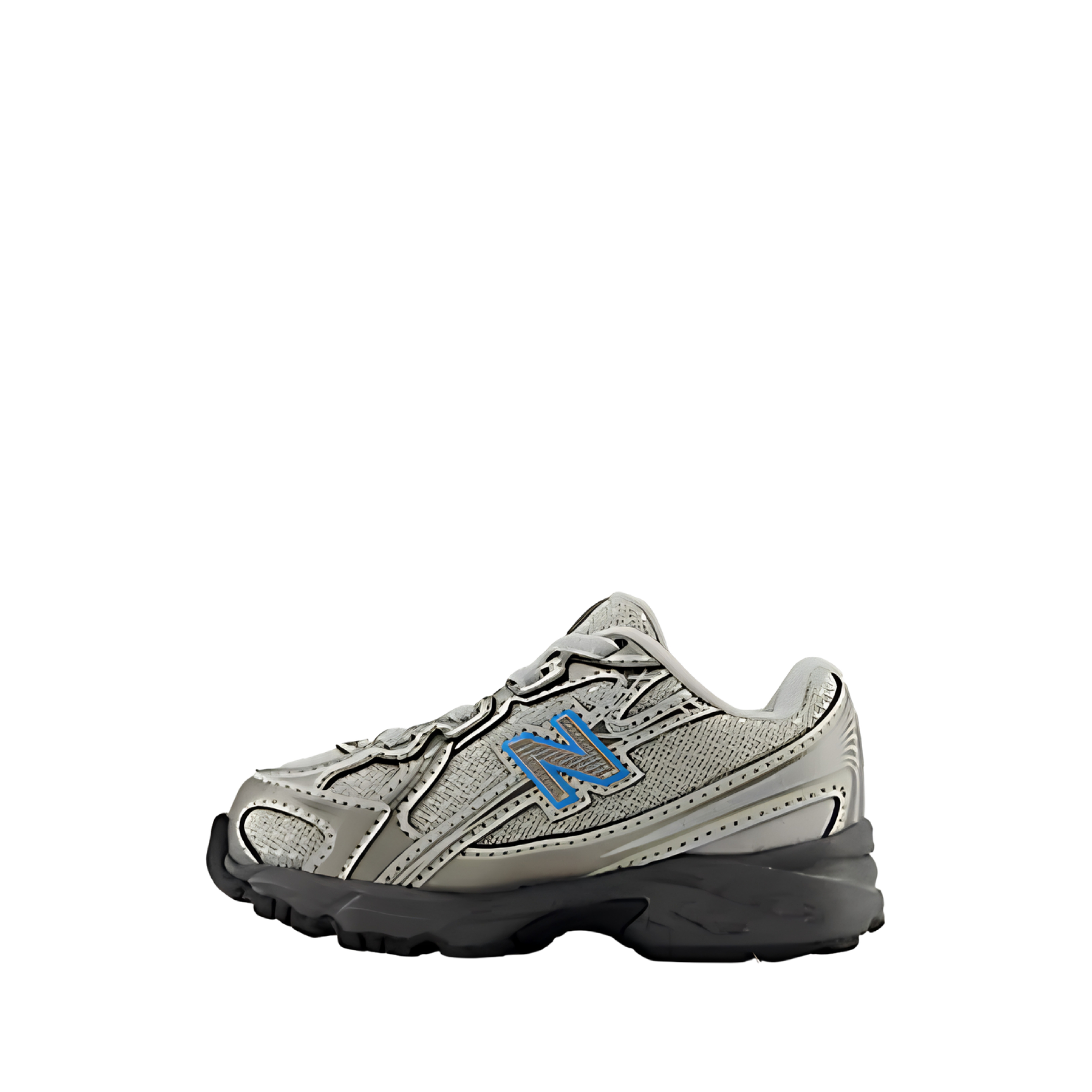 SNEAKERS SPORTIVE CON DETTAGLI METALLIZZATI BAMBINO ARGENTO