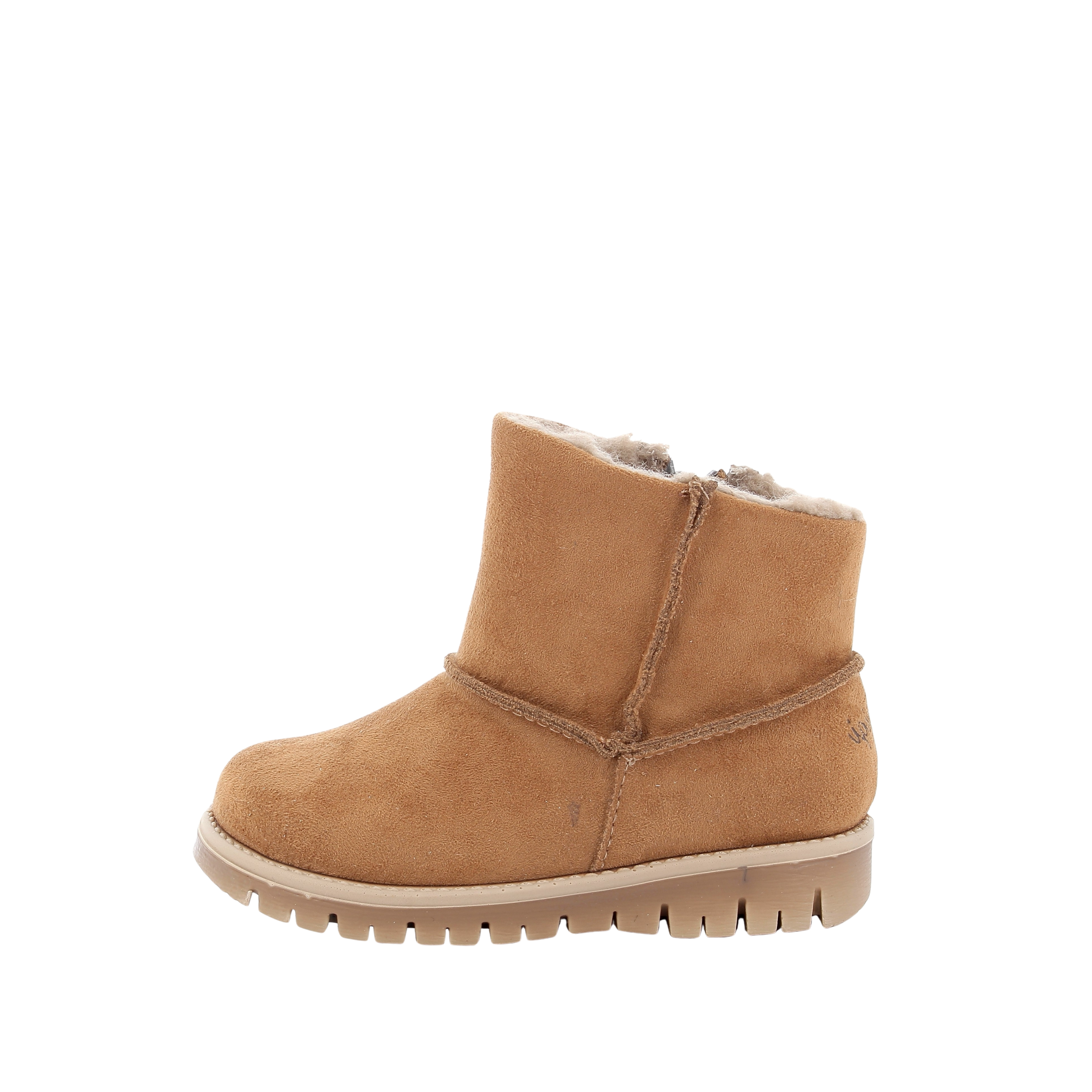 STIVALETTI IN CROSTA CON INTERNO IN LANA BAMBINA MARRONE