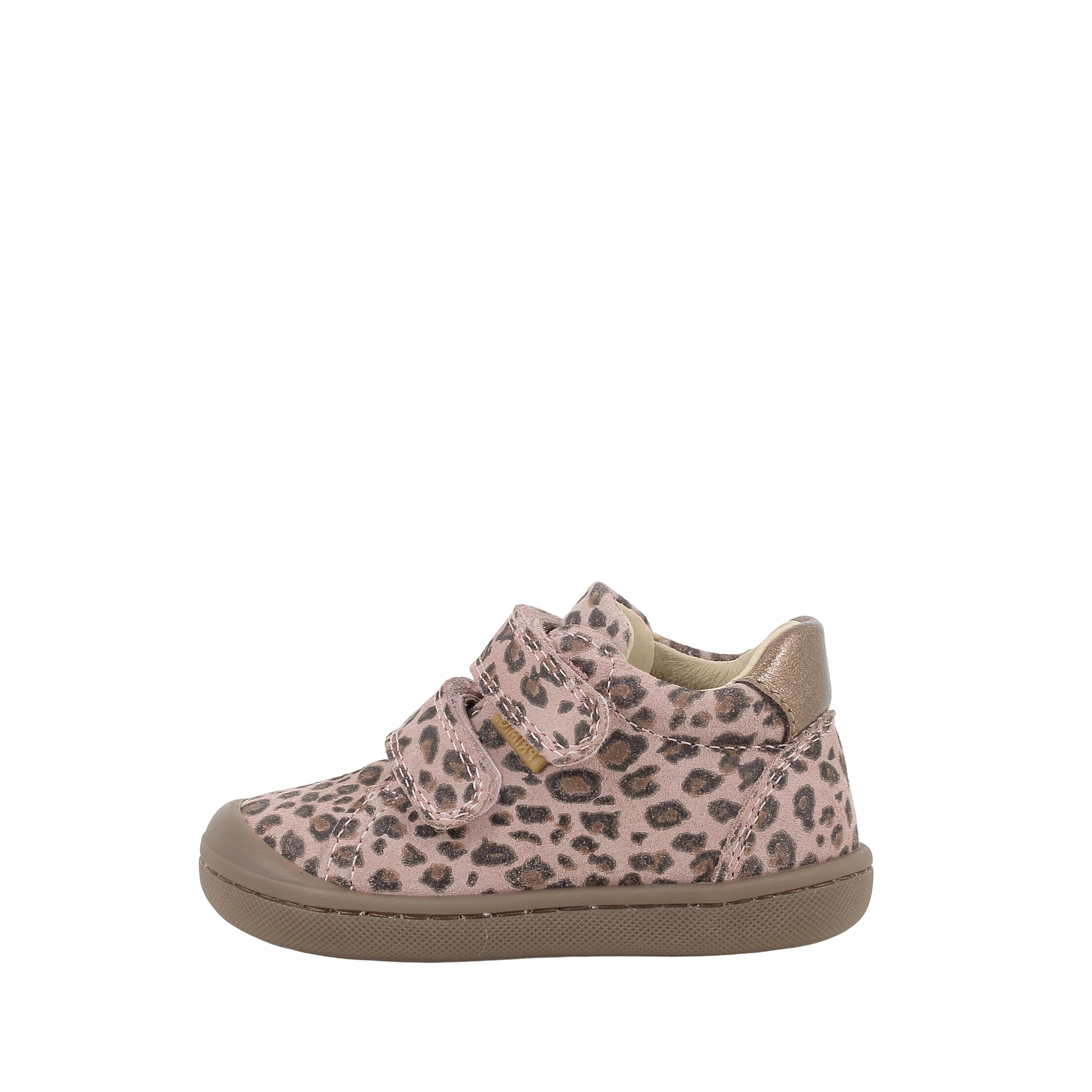 SNEAKERS BASSE CON STAMPA ANIMALIER E DOPPIO STRAP BAMBINA ROSA