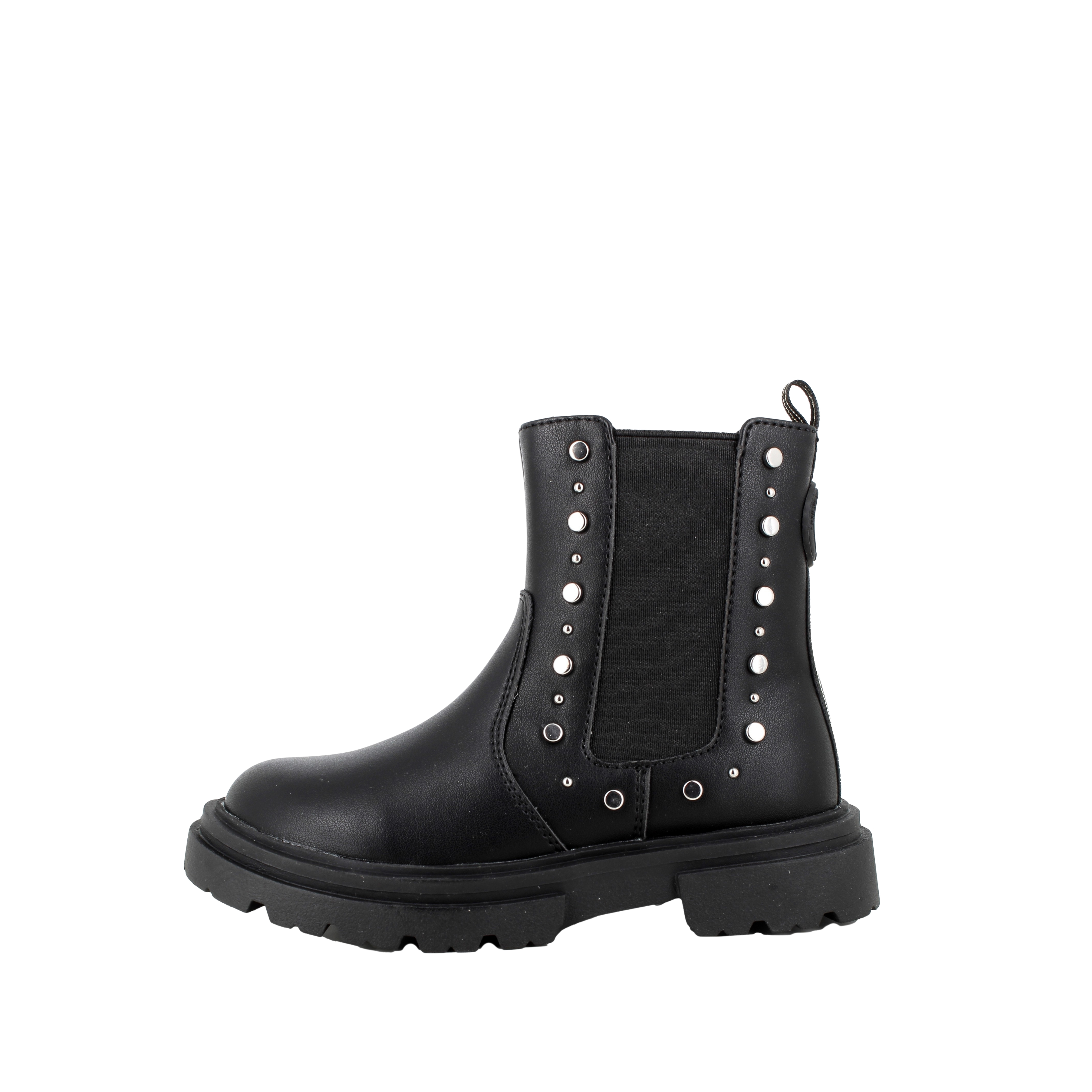 STIVALETTI CHELSEA CON BORCHIE BAMBINA NERO
