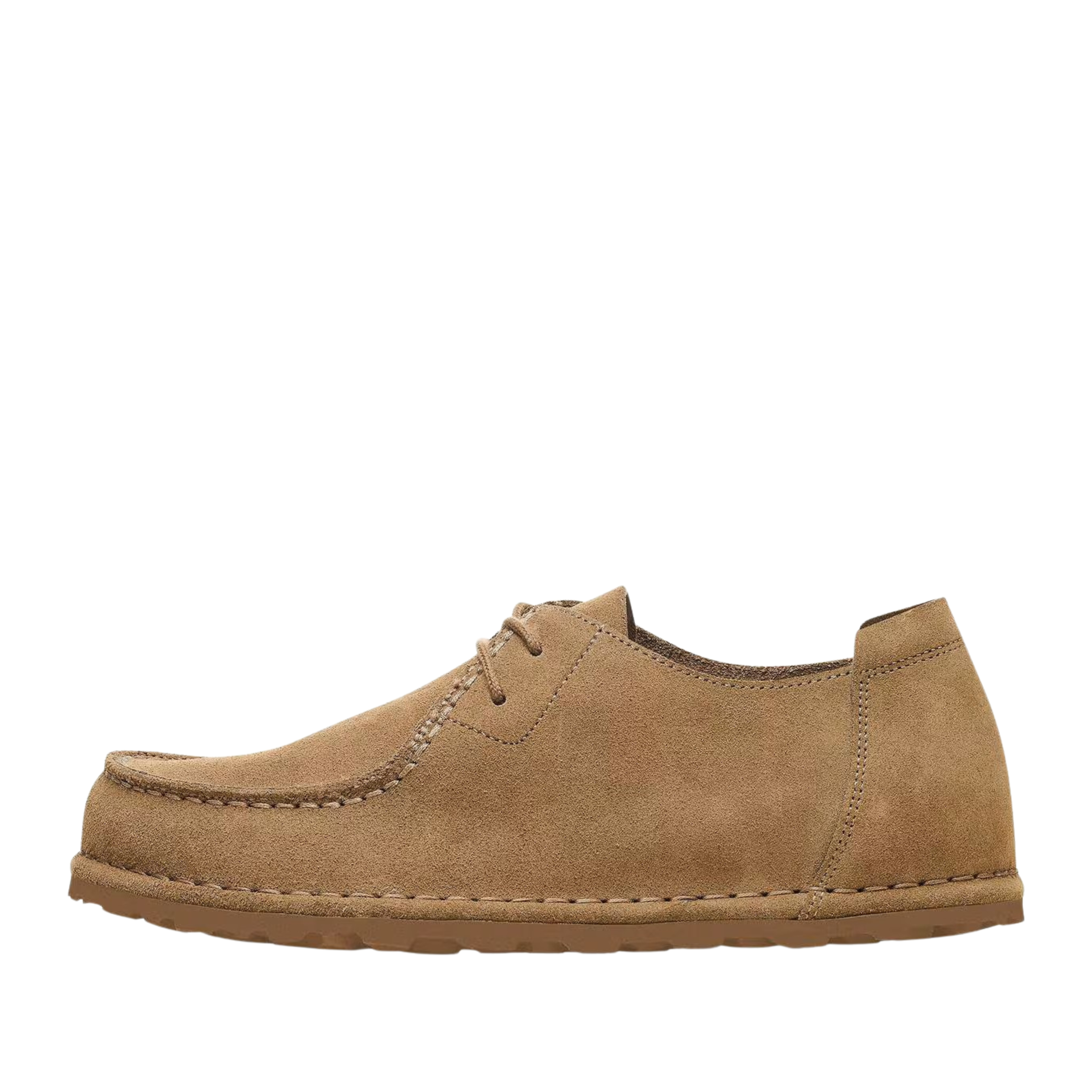 MOCASSINI IN CAMOSCIO CON CUCITURE A VISTA UNISEX TORTORA