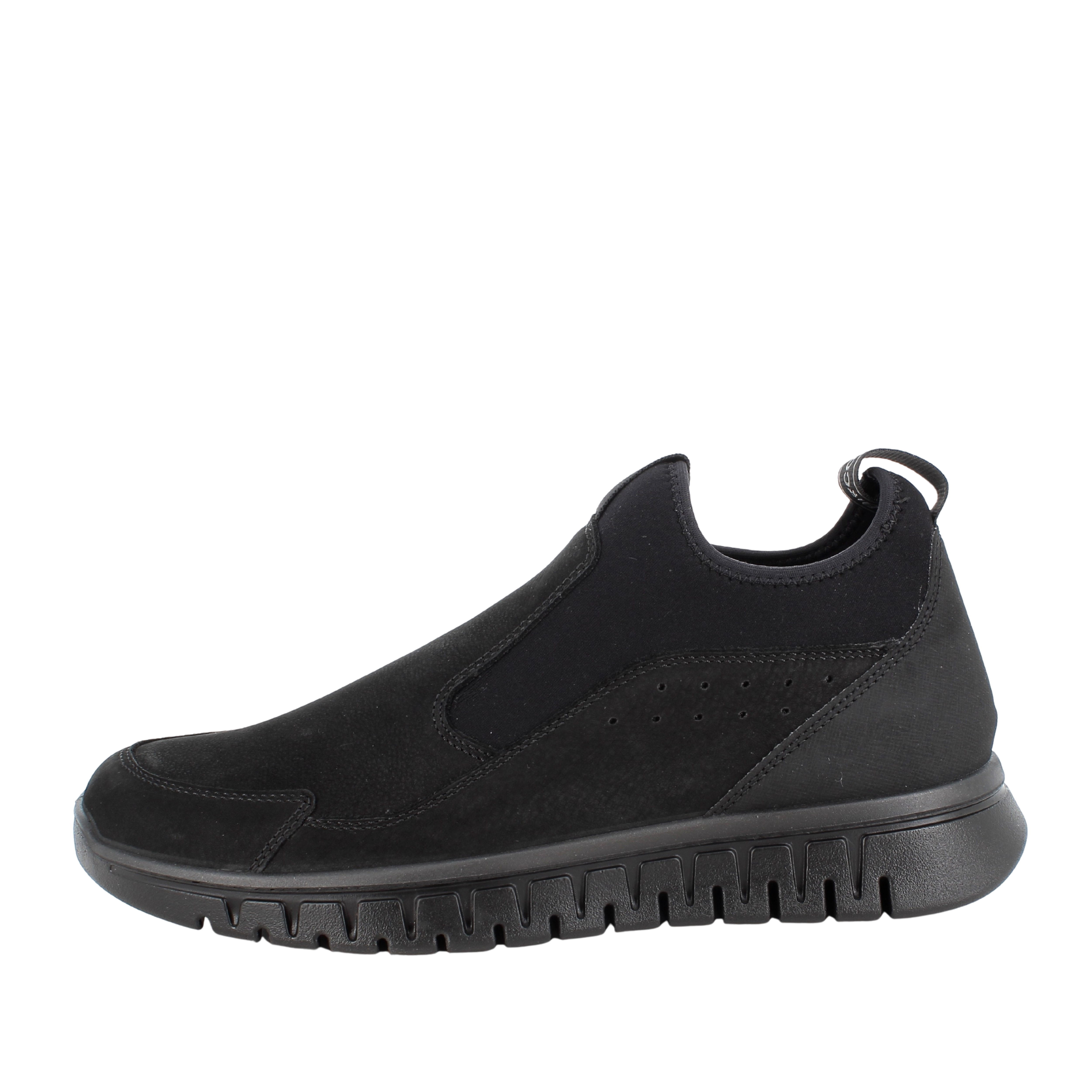 SNEAKERS SLIP ON IN NABUK UOMO NERO