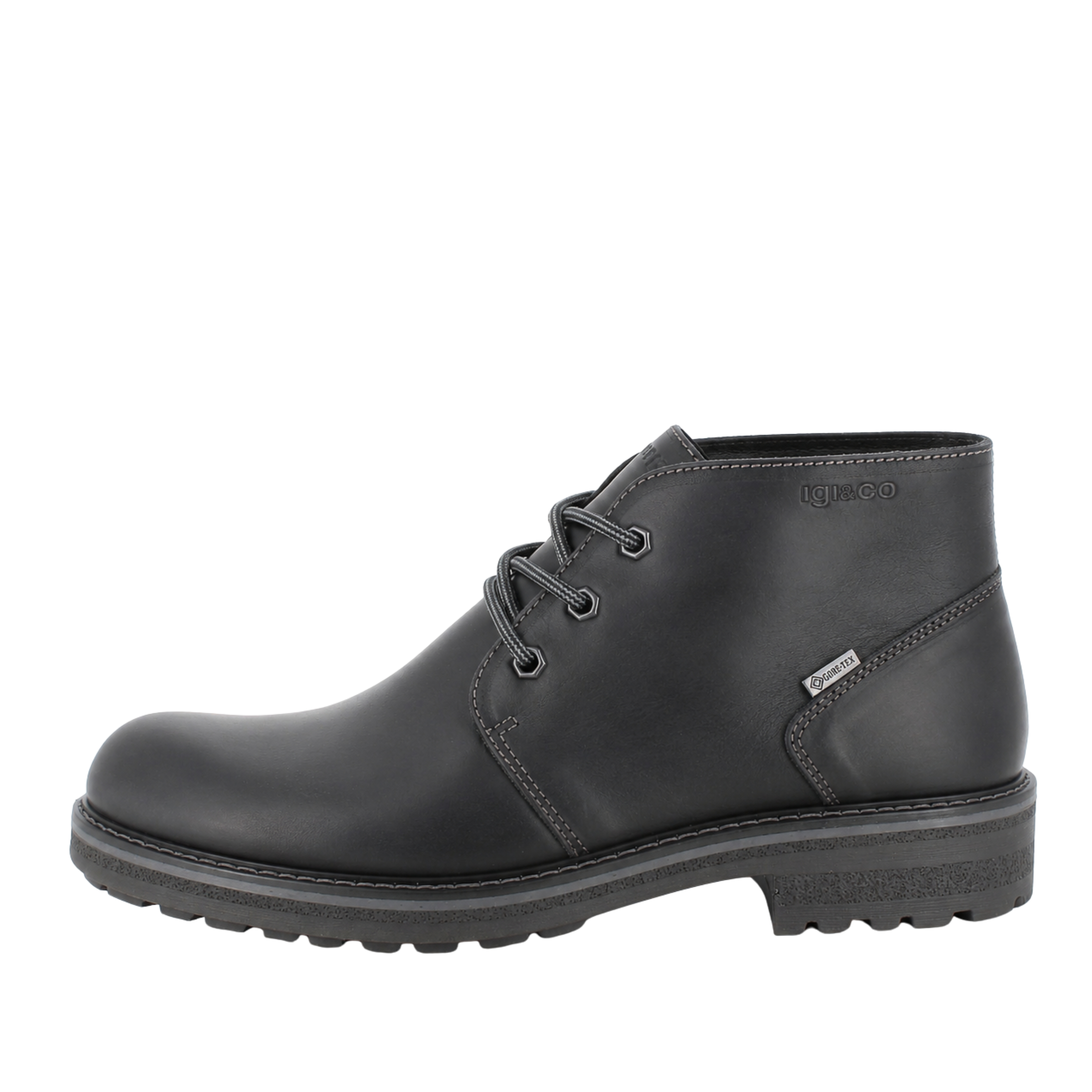 STRINGATE POLACCHINE IN NABUK GORE-TEX UOMO NERO