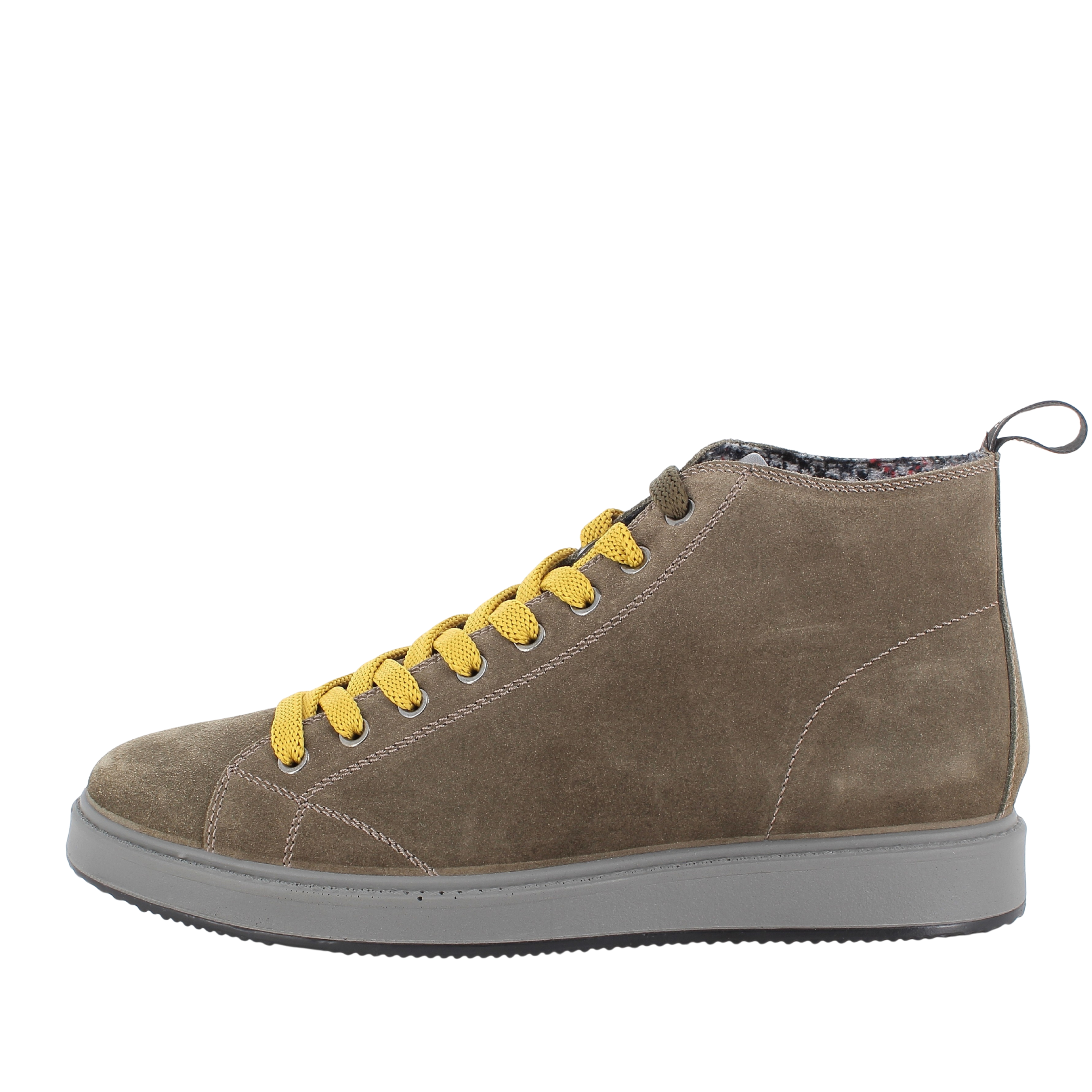 SNEAKERS ALTE IN PELLE SCAMOSCIATA UOMO VERDE