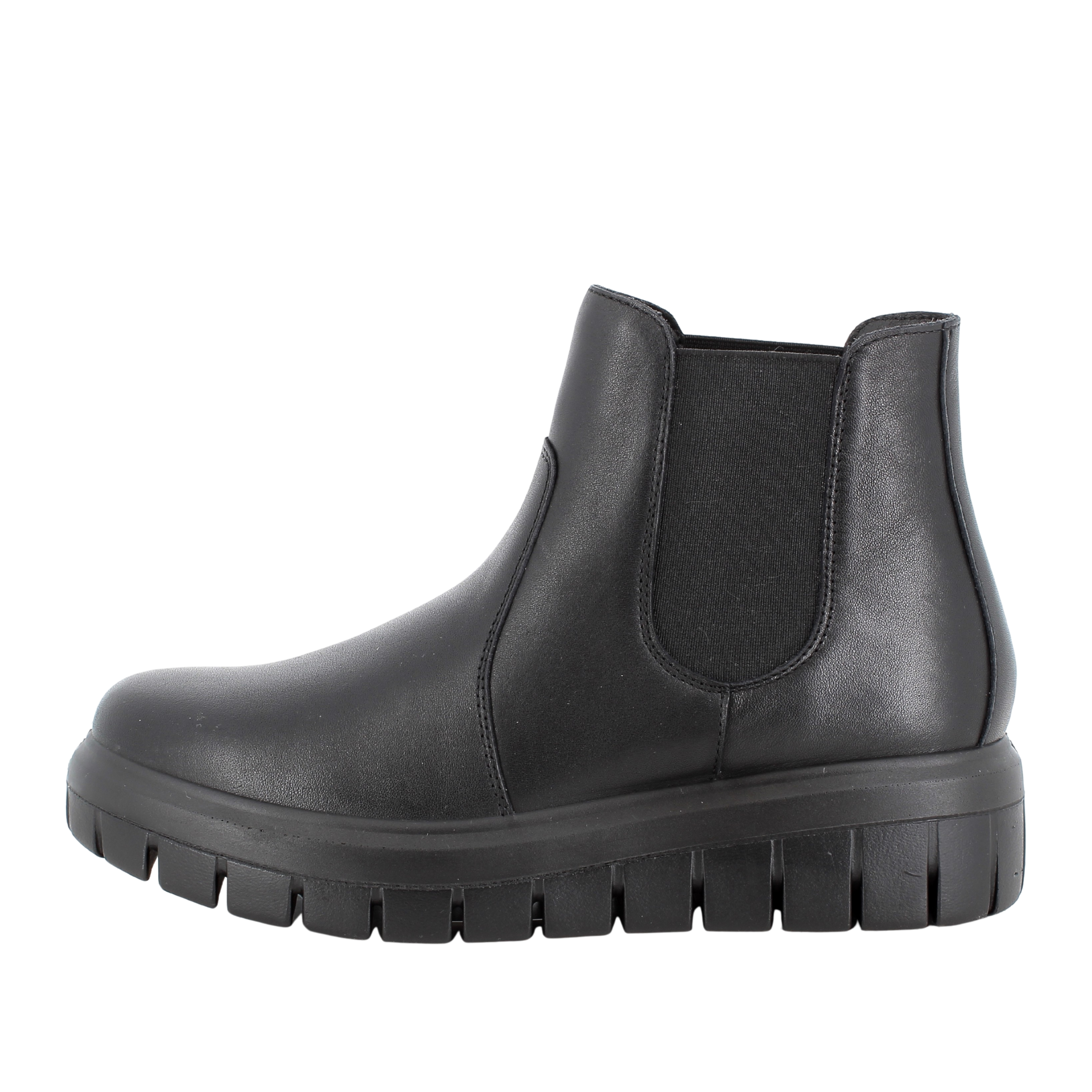STIVALETTI CHELSEA IN PELLE DONNA NERO