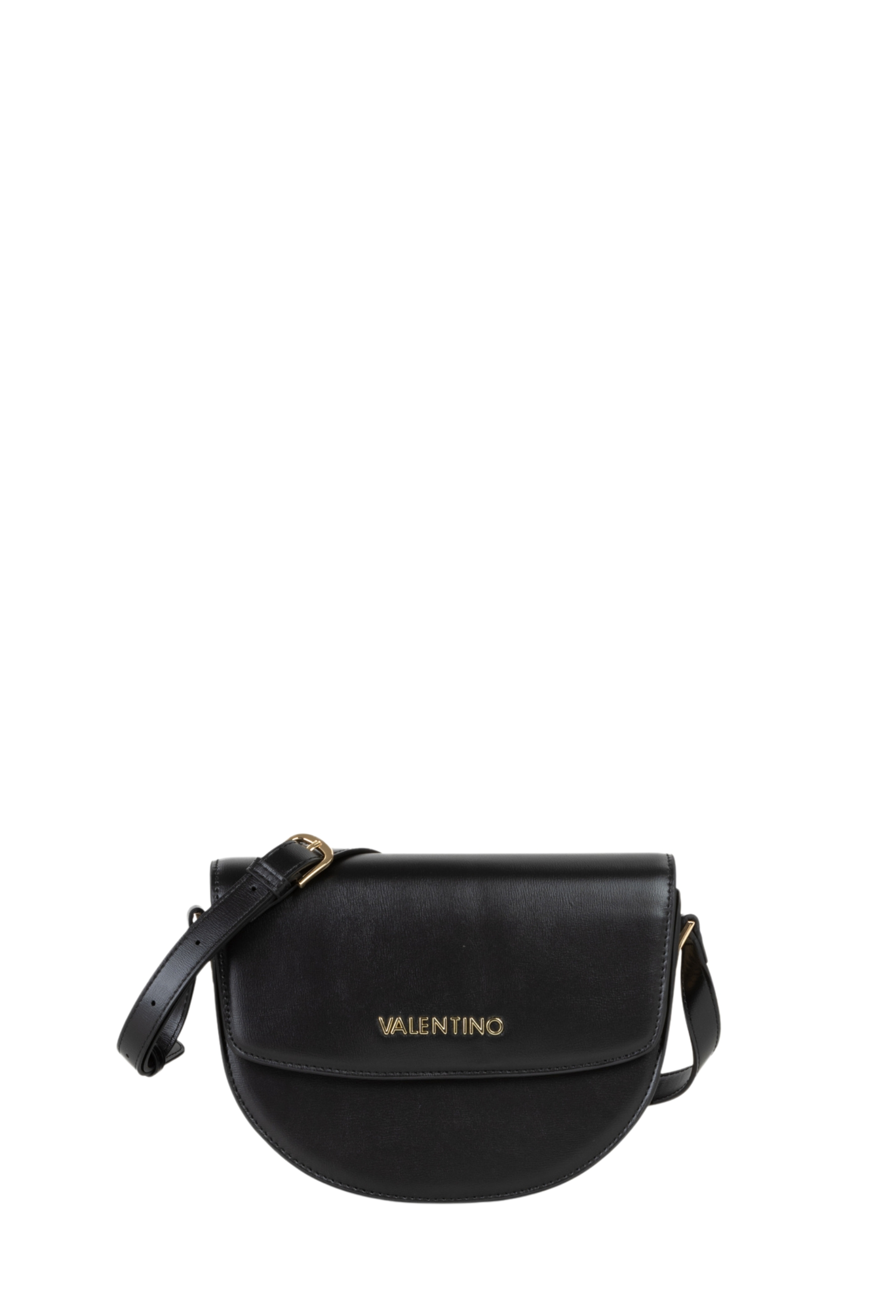 BORSA A TRACOLLA CON PATTINA FRONTALE DONNA NERO