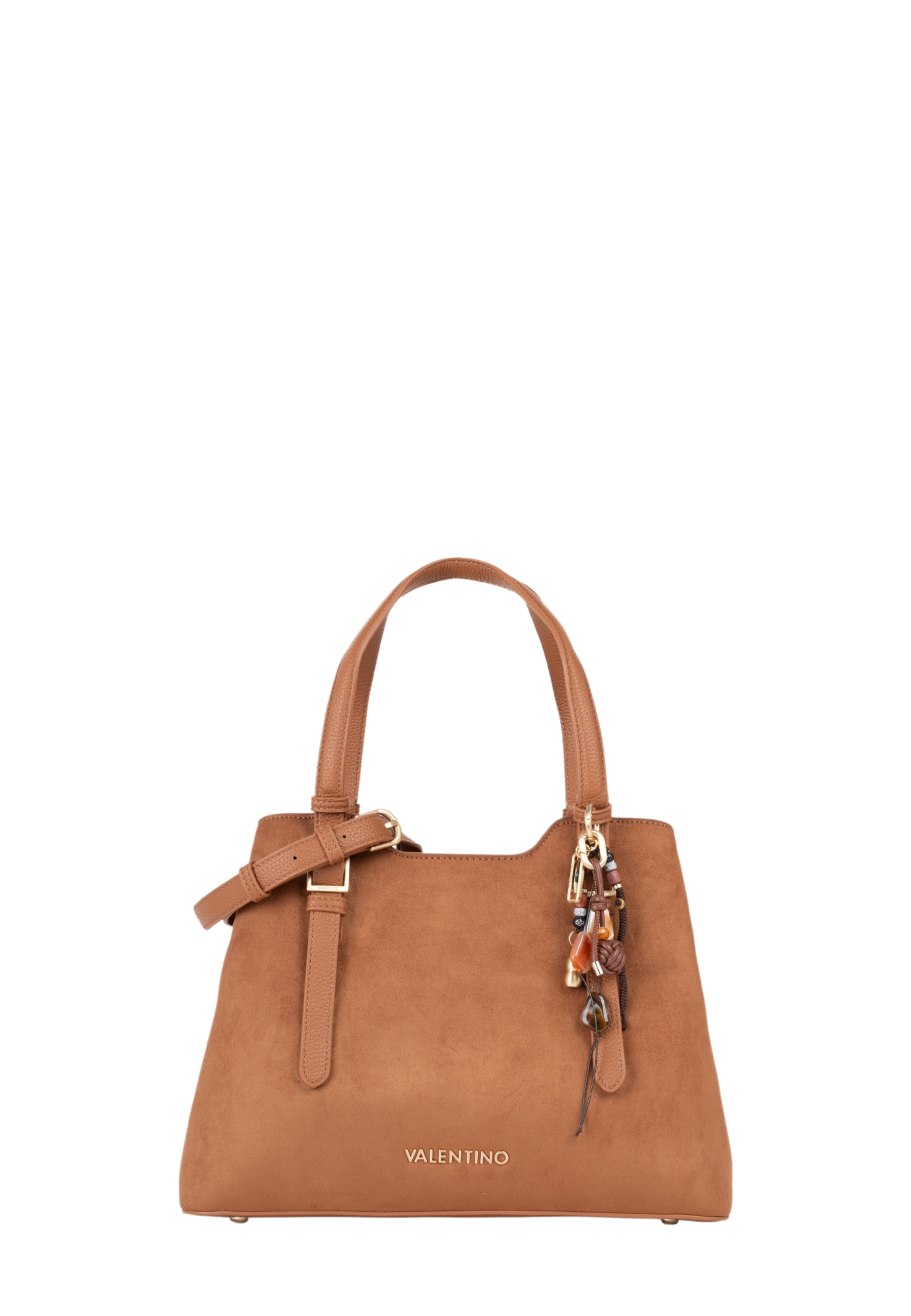 BORSA SHOPPING CON CIONDOLO DONNA CUOIO