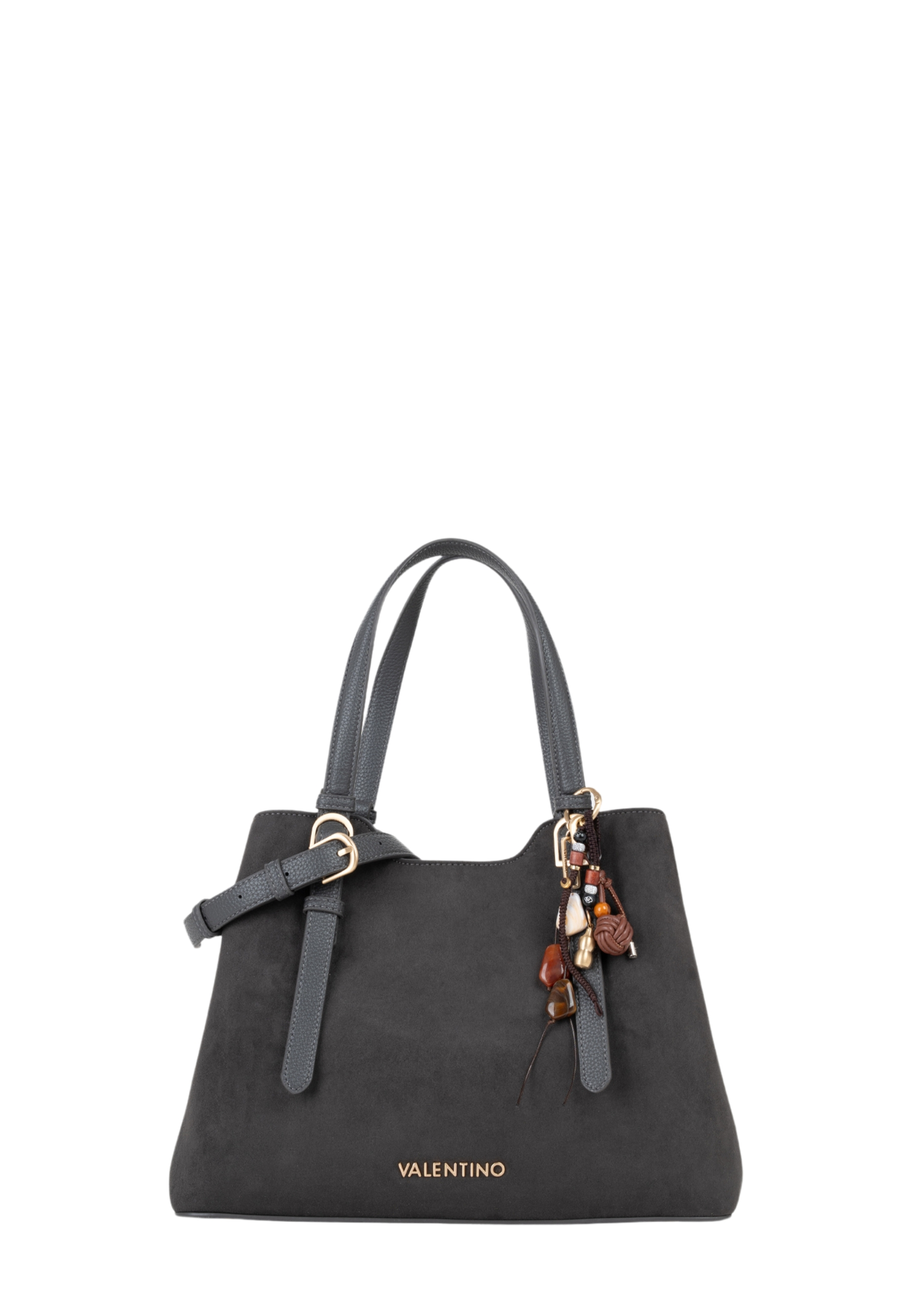 BORSA SHOPPING CON CIONDOLO DONNA ANTRACITE