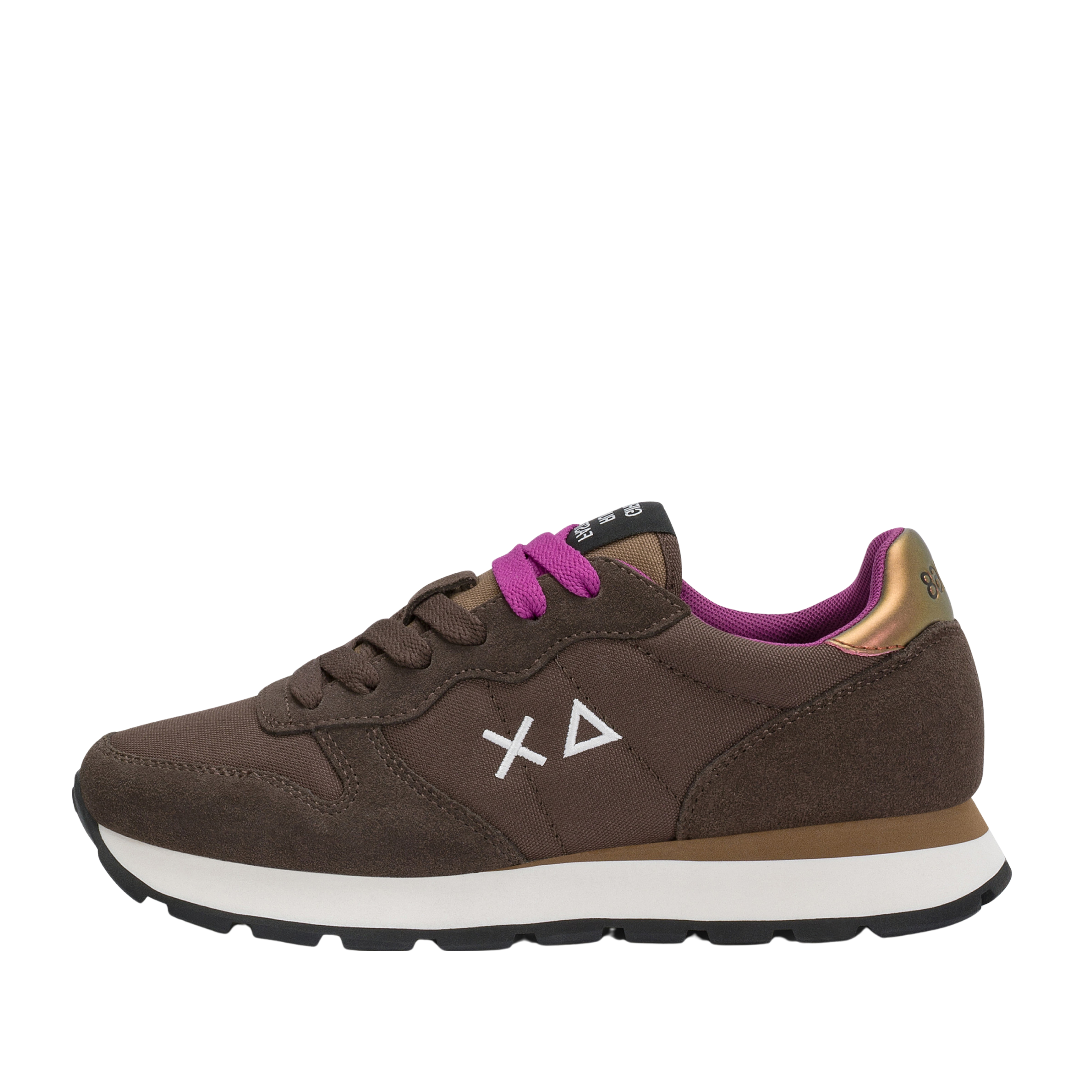 SNEAKERS BASSE Z46201 CON LACCI DONNA MARRONE