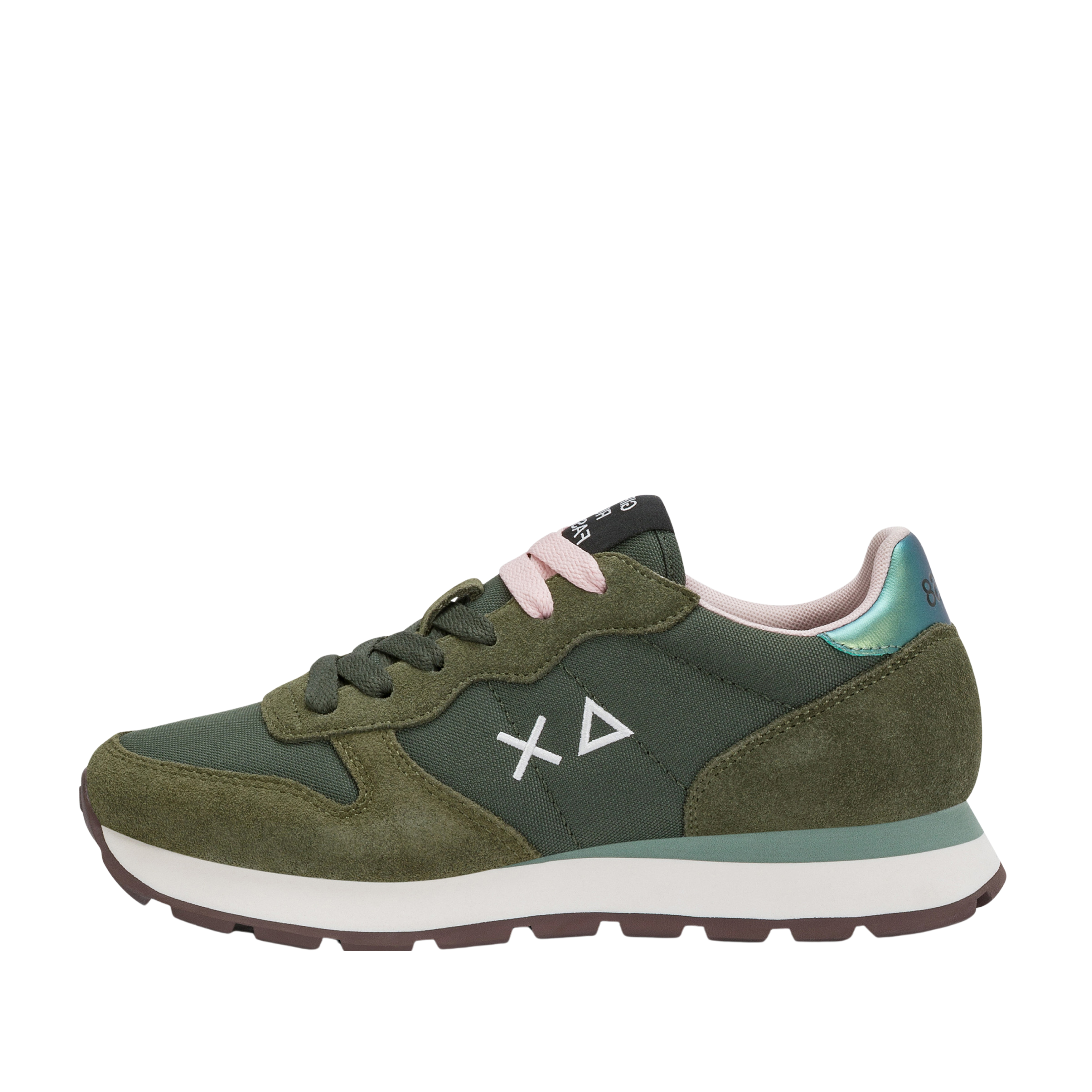 SNEAKERS BASSE Z46201 CON LACCI DONNA VERDE