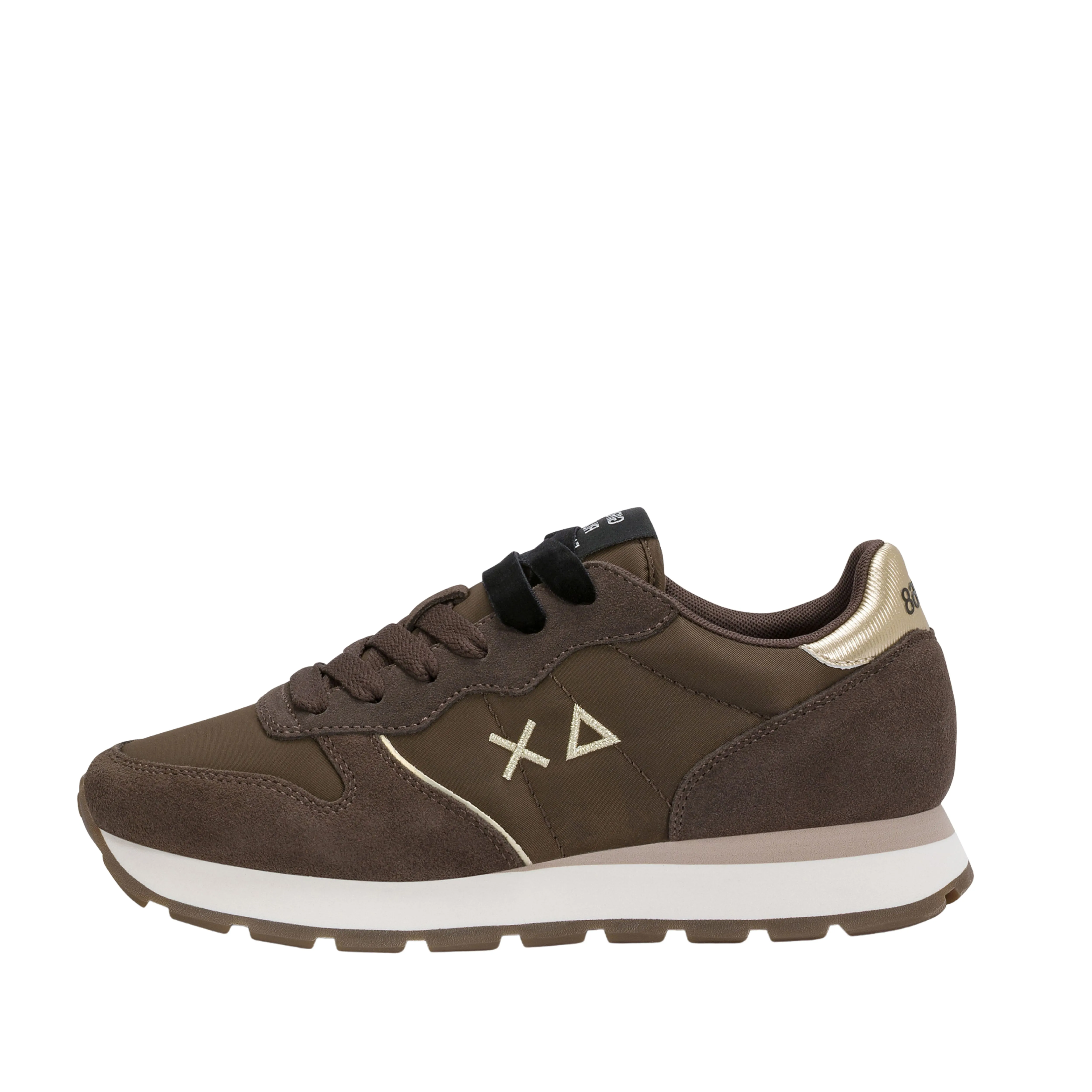 SNEAKERS BASSE Z46202 CON LACCI DONNA MARRONE