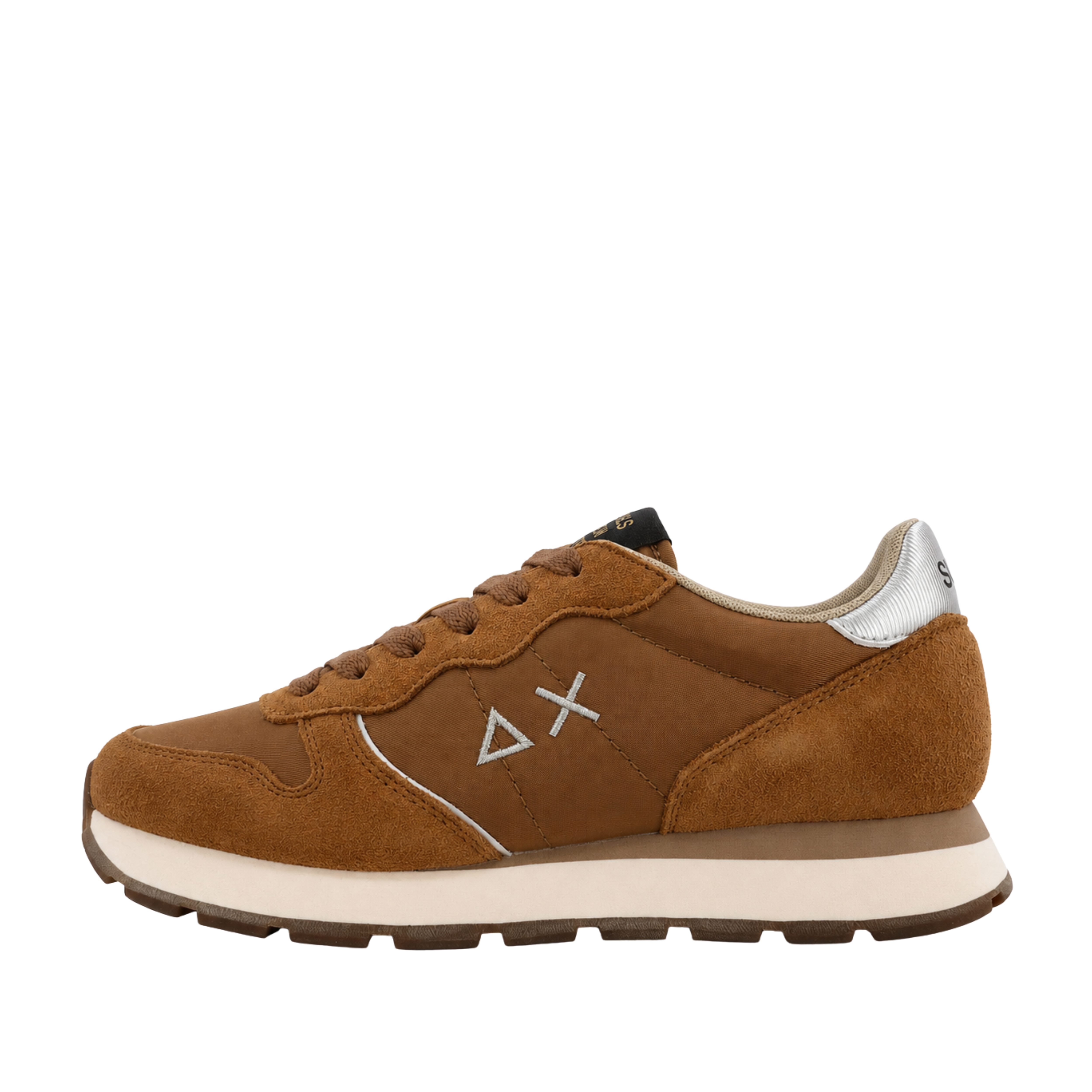 SNEAKERS BASSE Z46202 CON LACCI EFFETTO SUEDE DONNA MARRONE