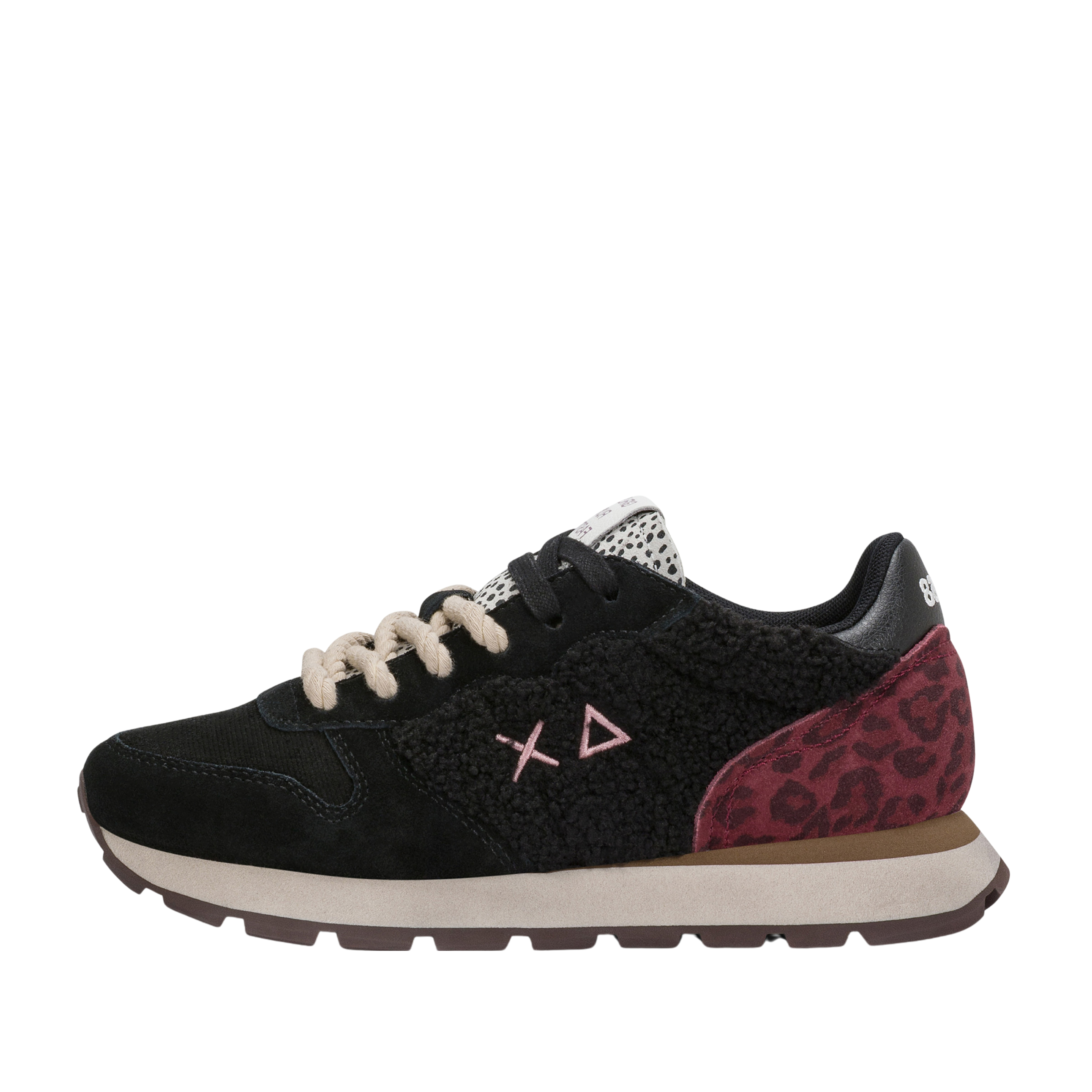 SNEAKERS BASSE Z46208 ANIMALIER DONNA NERO