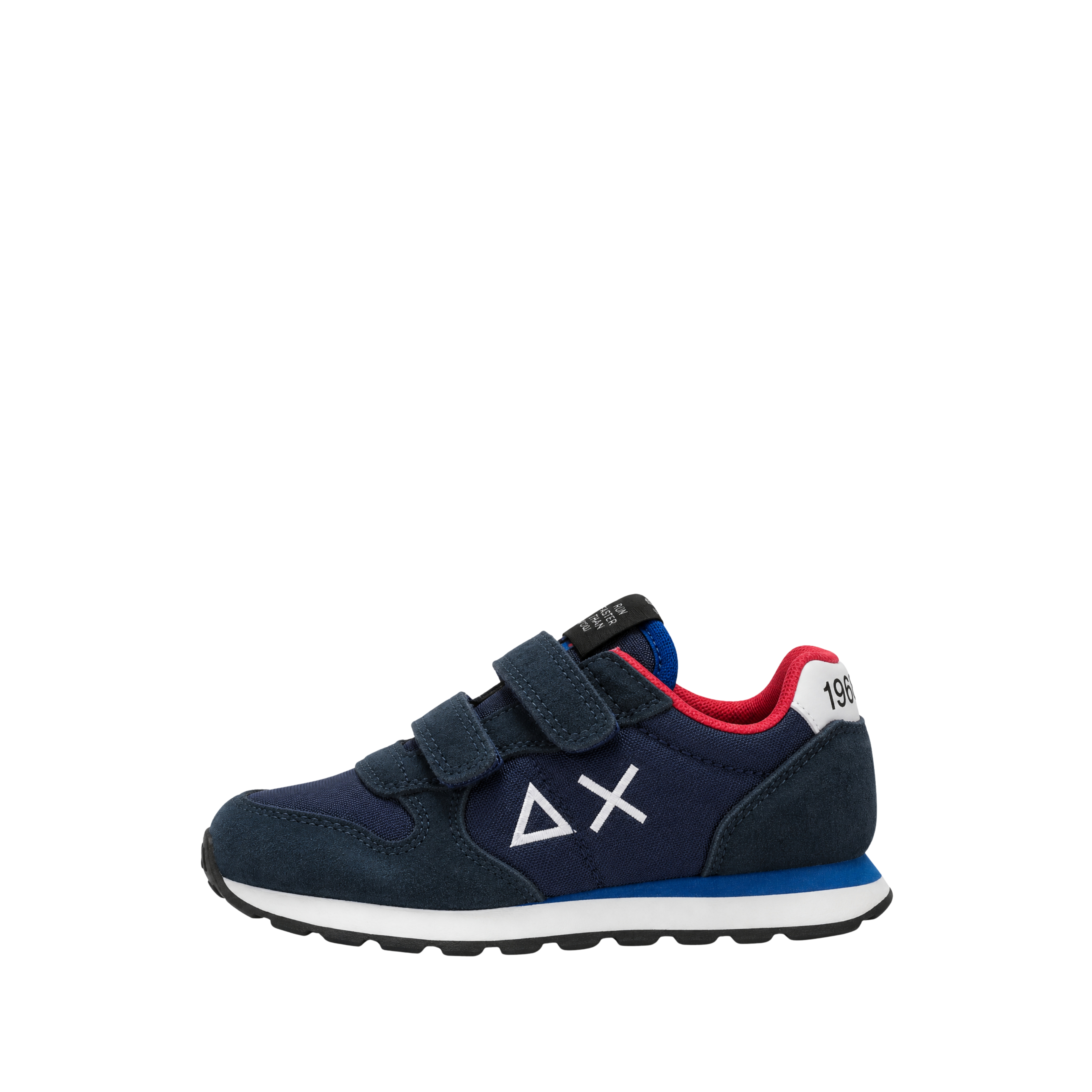 SNEAKERS BASSE CON DOPPIO STRAPPO BAMBINO BLU