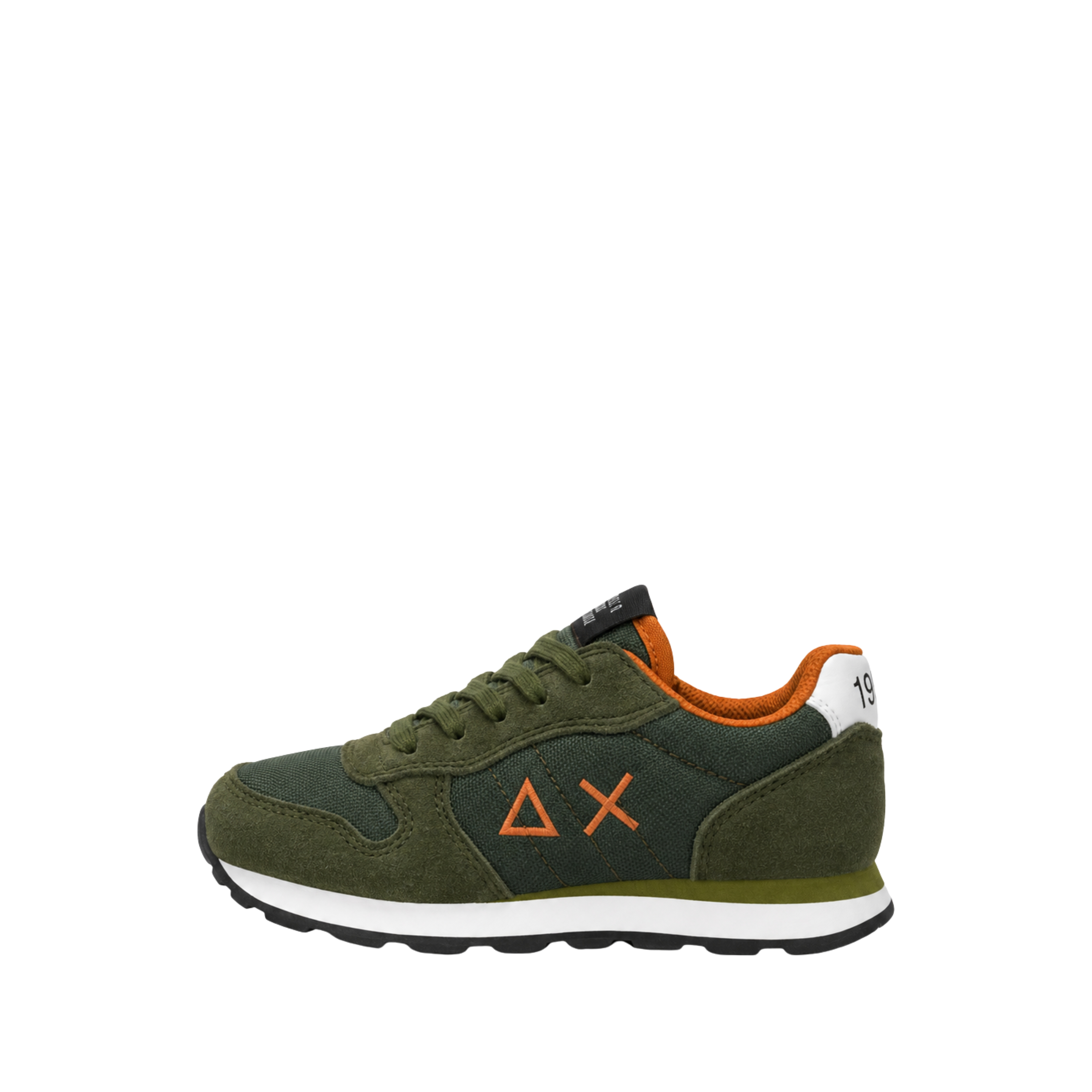 SNEAKERS BASSE CON LACCI BAMBINO VERDE