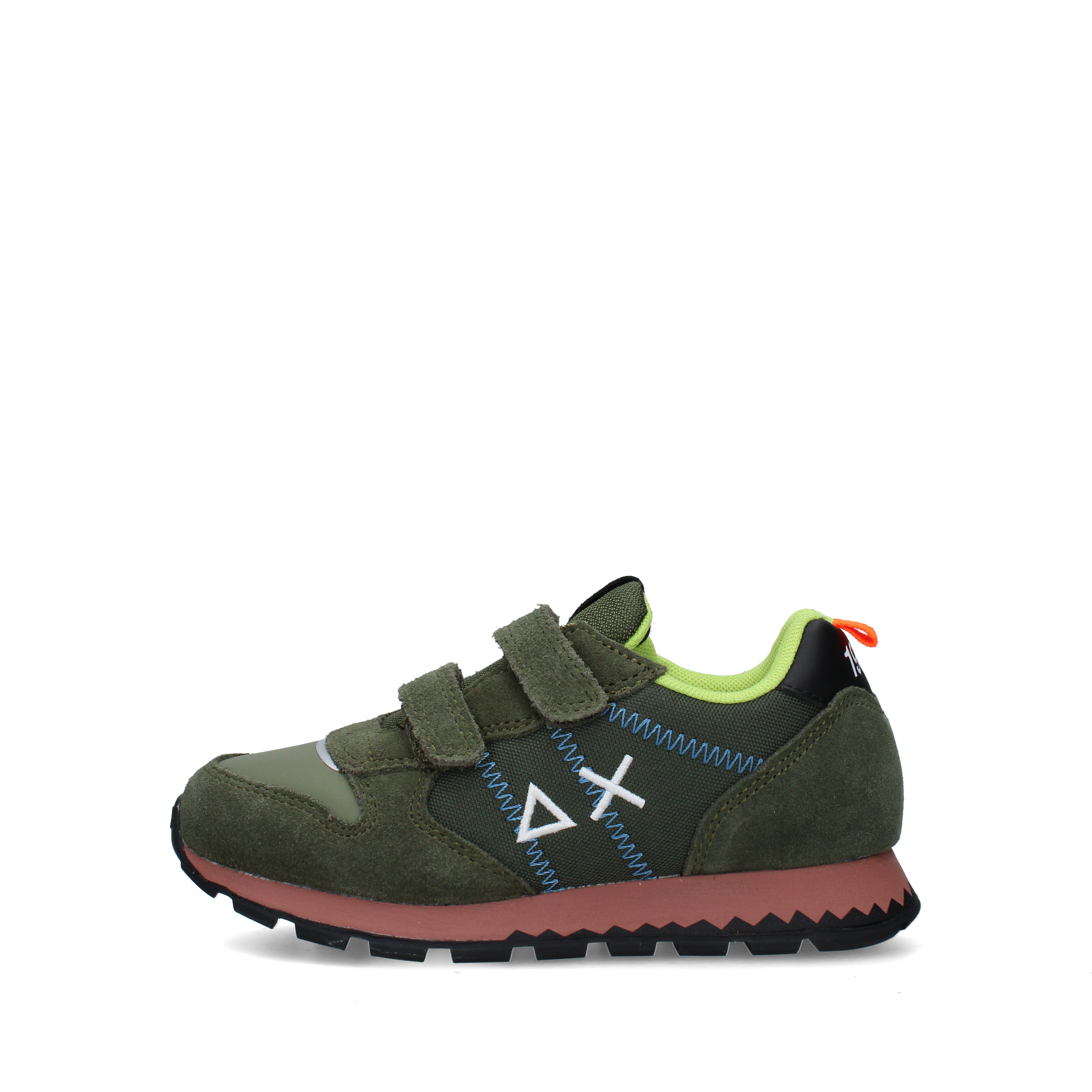 SNEAKERS BASSE CON DOPPIO STRAP BAMBINO VERDE
