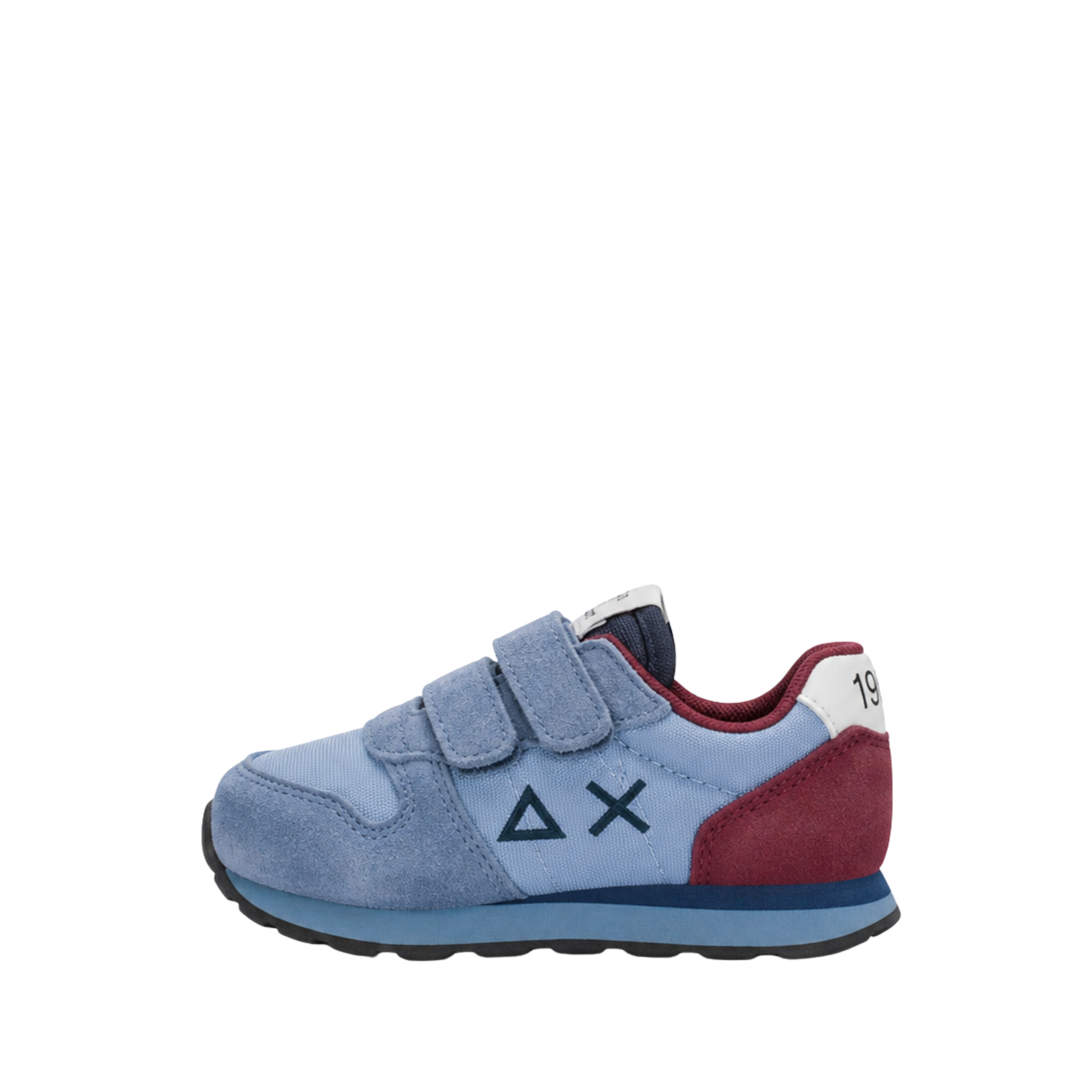 SNEAKERS BASSE CON DOPPIO STRAP BAMBINO AZZURRO