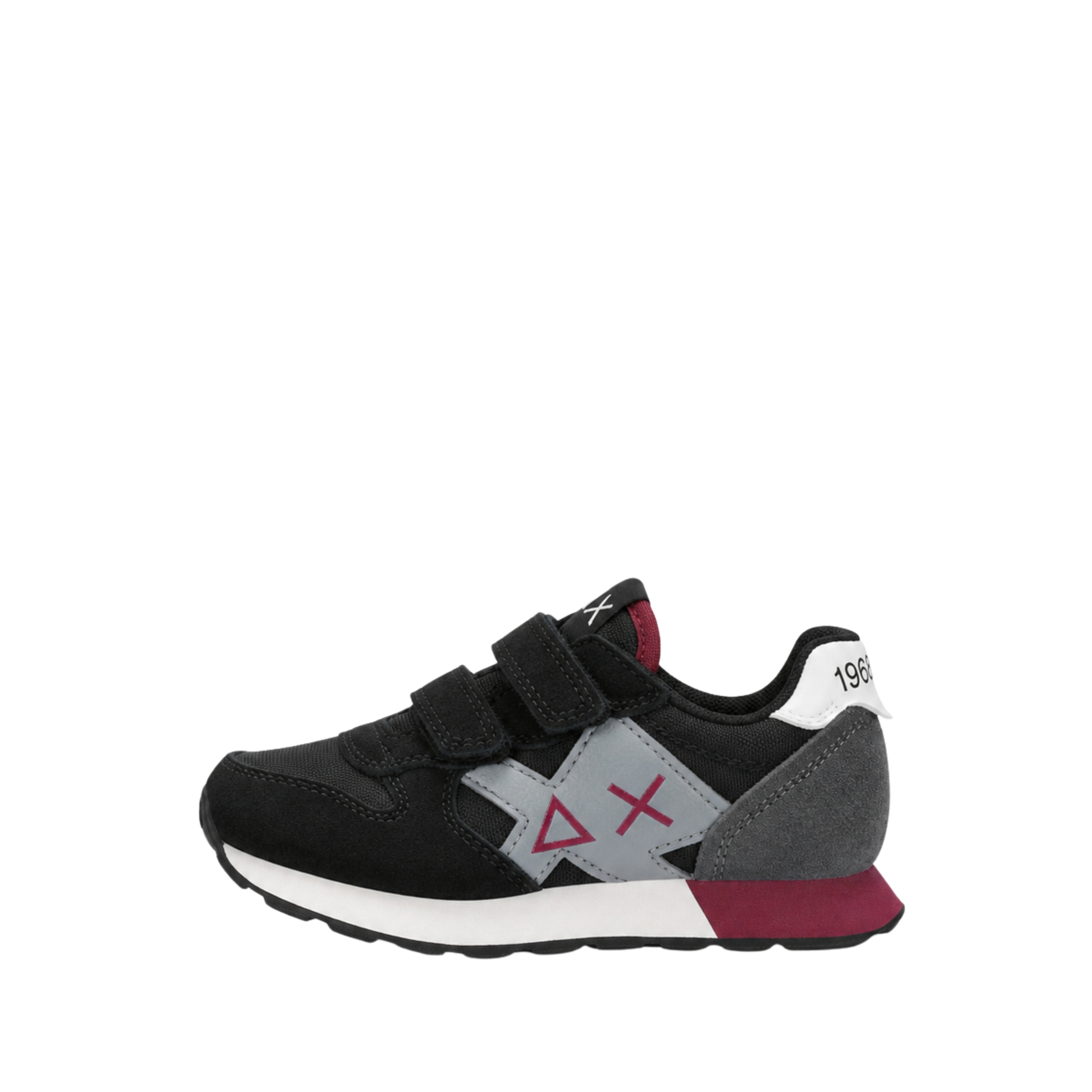 SNEAKERS BASSE CON DOPPIO STRAP BAMBINO NERO
