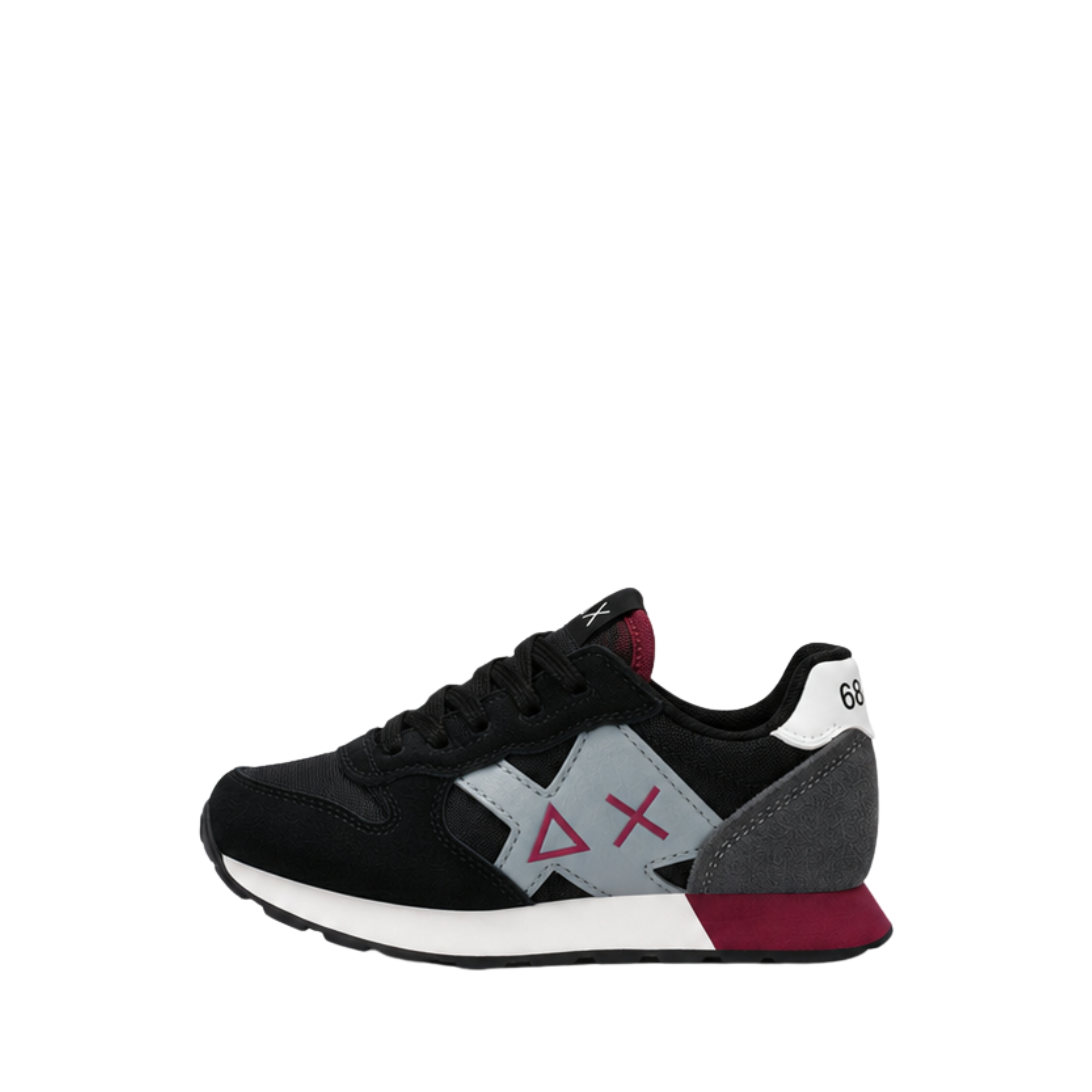 SNEAKERS BASSE CON LACCI BAMBINO NERO