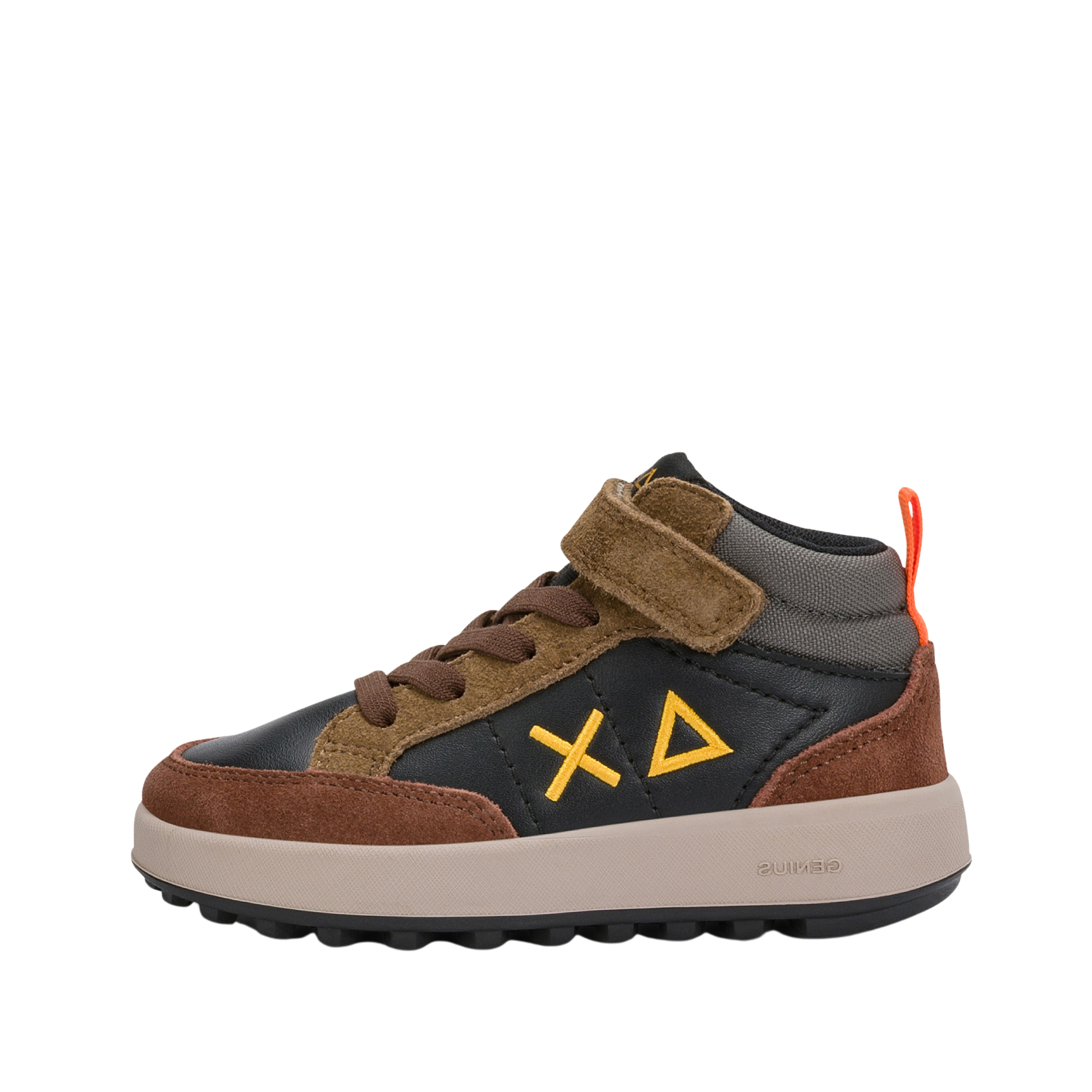 SNEAKERS ALTE Z46335B MIDI CON STRAPPO BAMBINO MARRONE