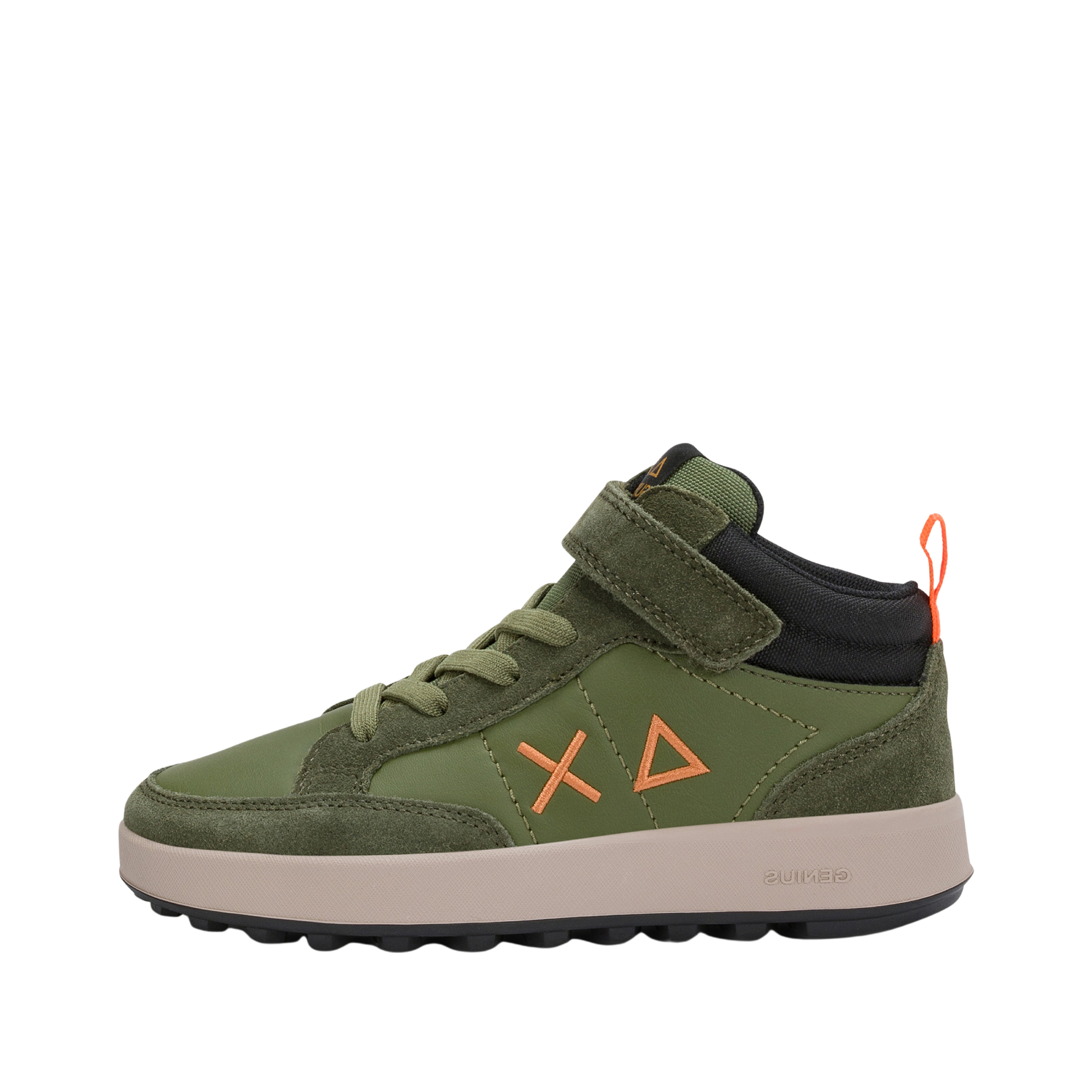 SNEAKERS ALTE Z46335K MIDI CON STRAPPO BAMBINO VERDE