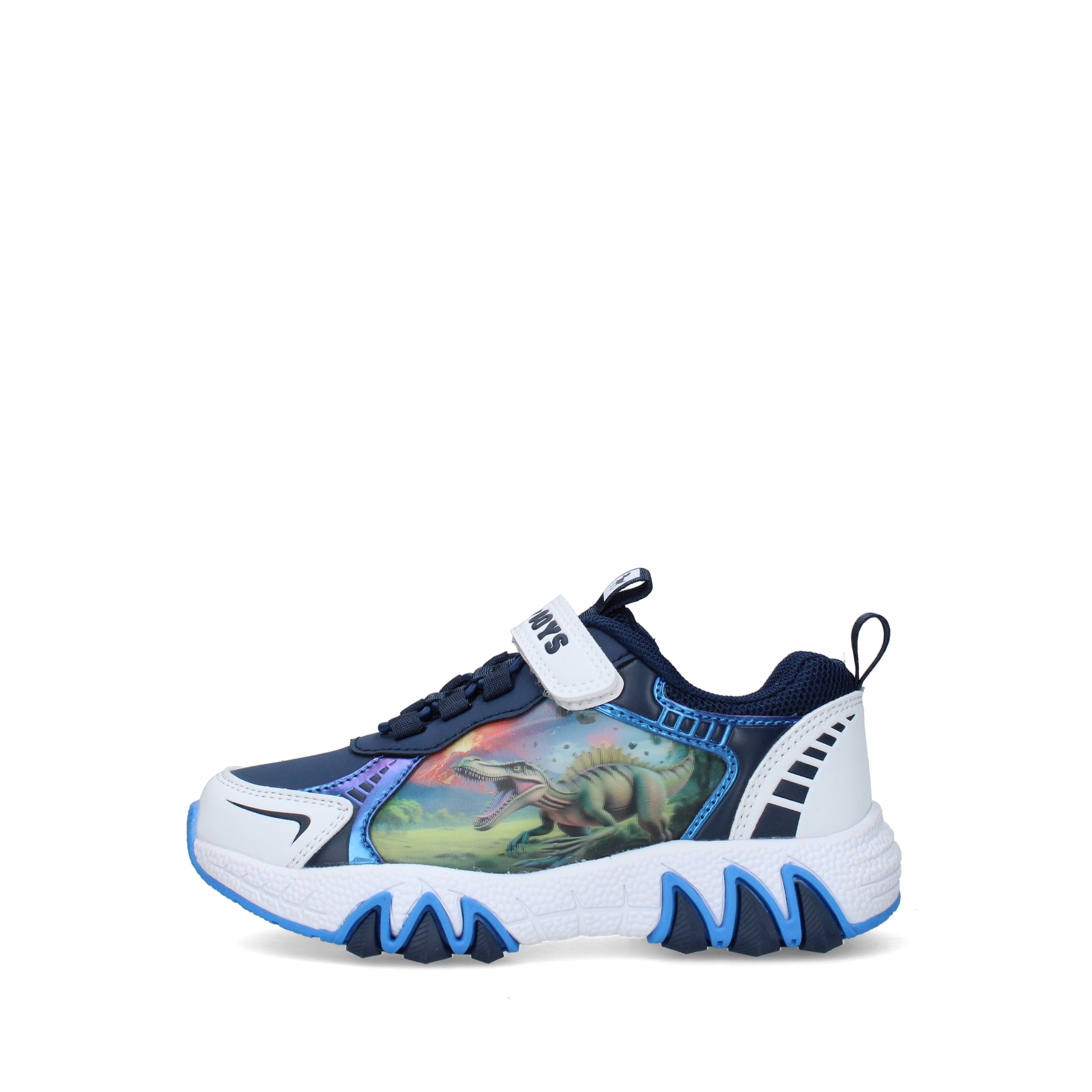 SNEAKERS BASSE CON DINOSAURI BAMBINO BLU