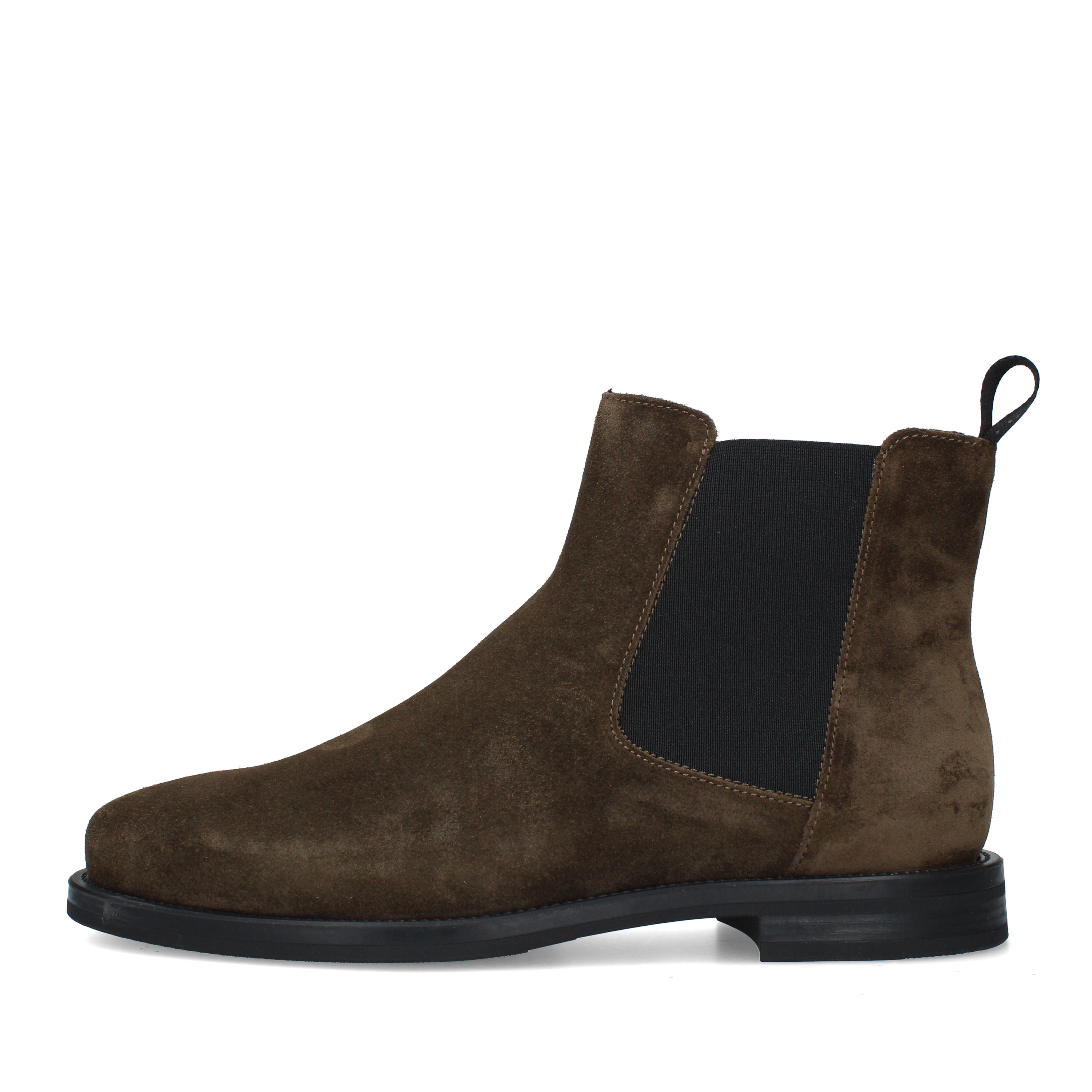 STIVALETTI TACCO BASSO CHELSEA CON INSERTO ELASTICO DONNA MARRONE