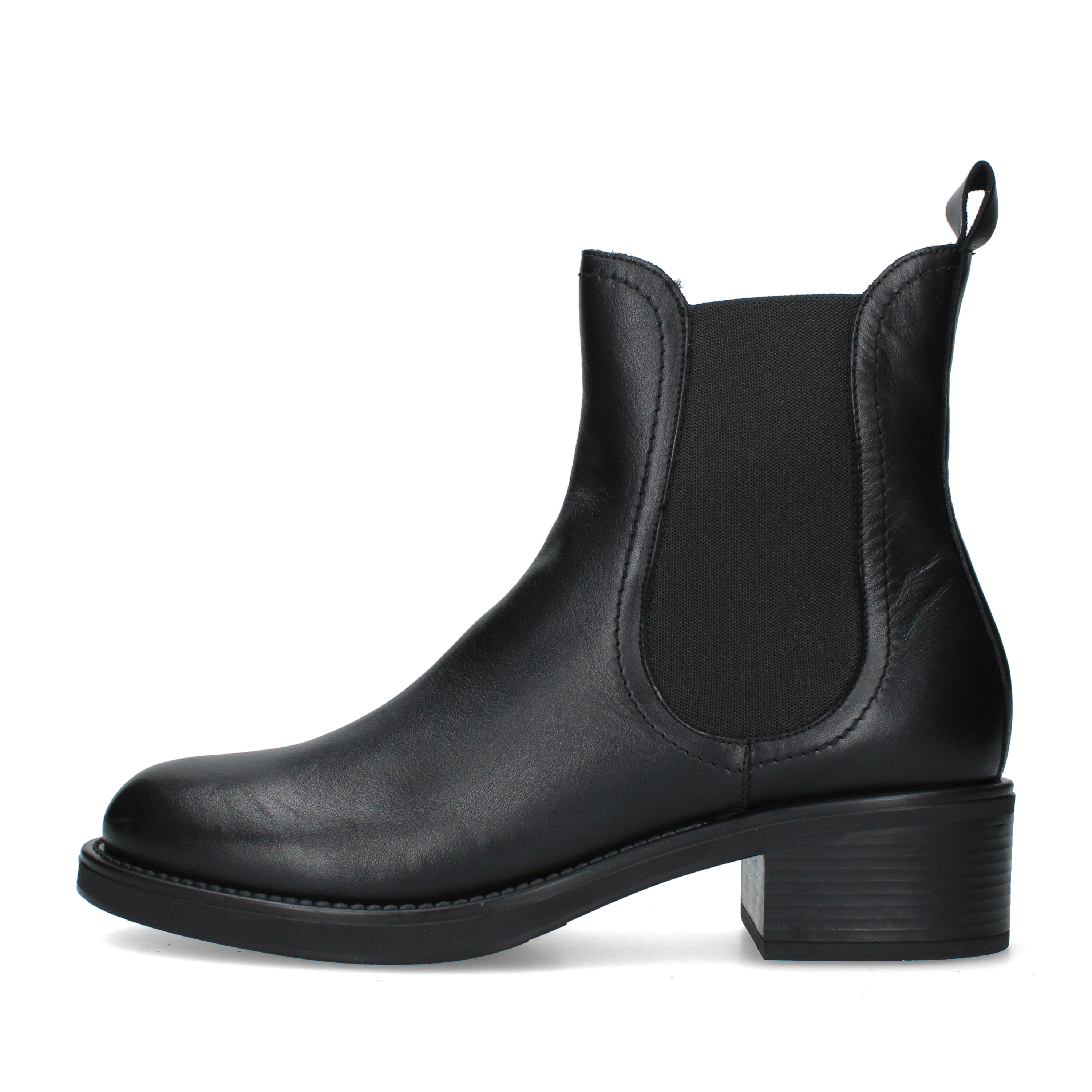STIVALETTI TACCO ALTO CHELSEA CON INSERTO ELASTICO DONNA NERO