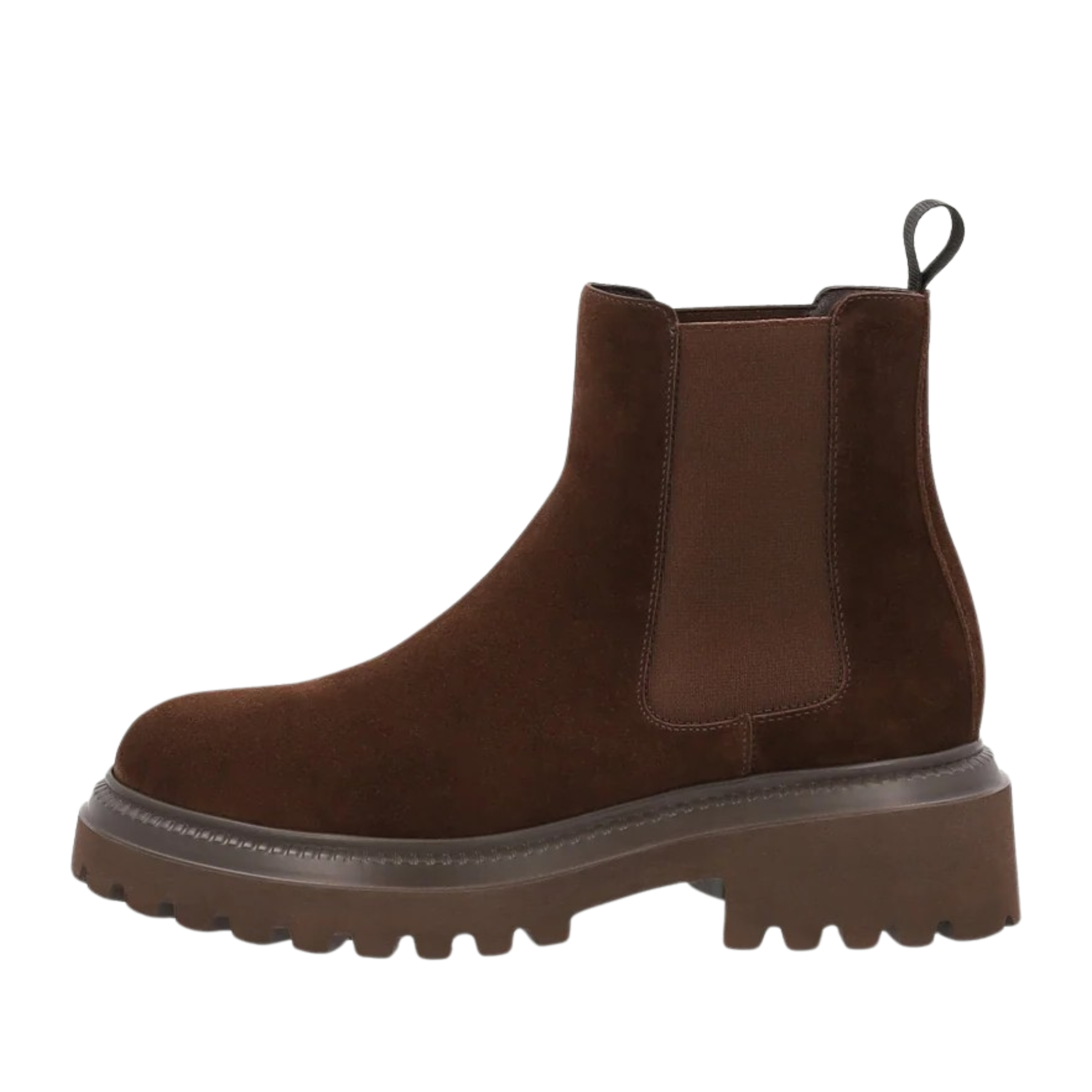 STIVALETTI TACCO ALTO BEATLES IN PELLE SCAMOSCIATA DONNA MARRONE