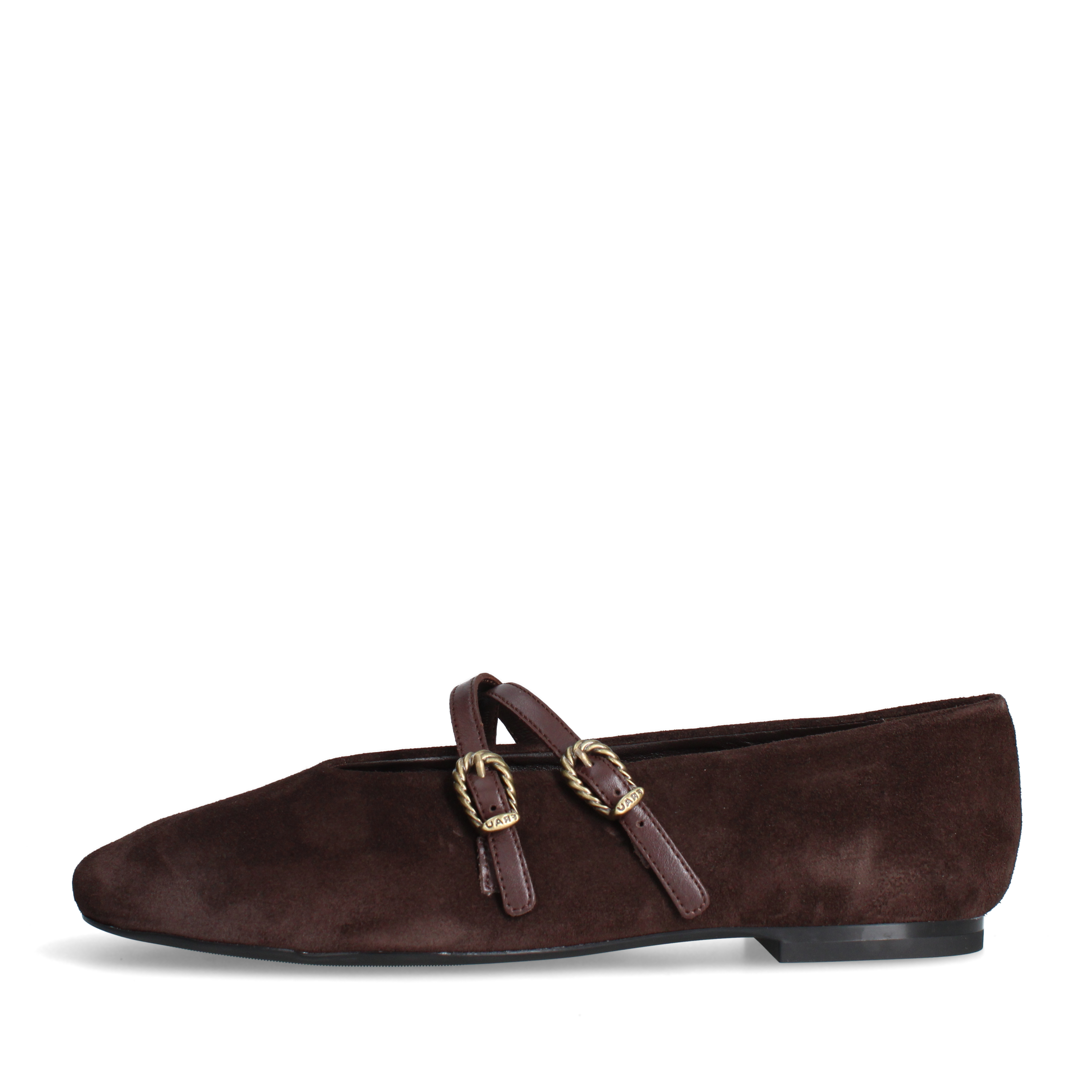 BALLERINE A69C6 DOPPIO CINTURINO DONNA MARRONE