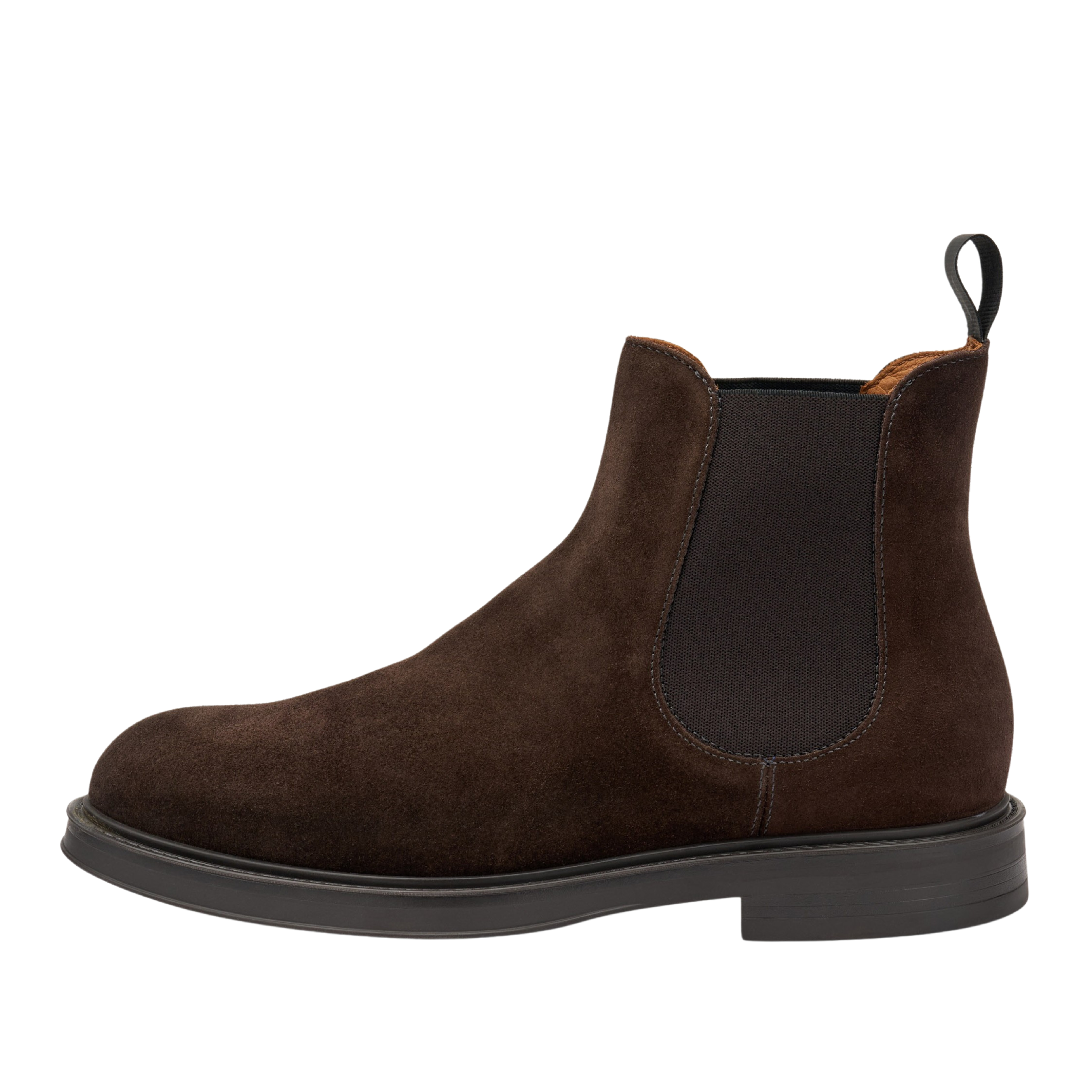 STIVALETTI TACCO BASSO BEATLES IN PELLE SCAMOSCIATA UOMO MARRONE