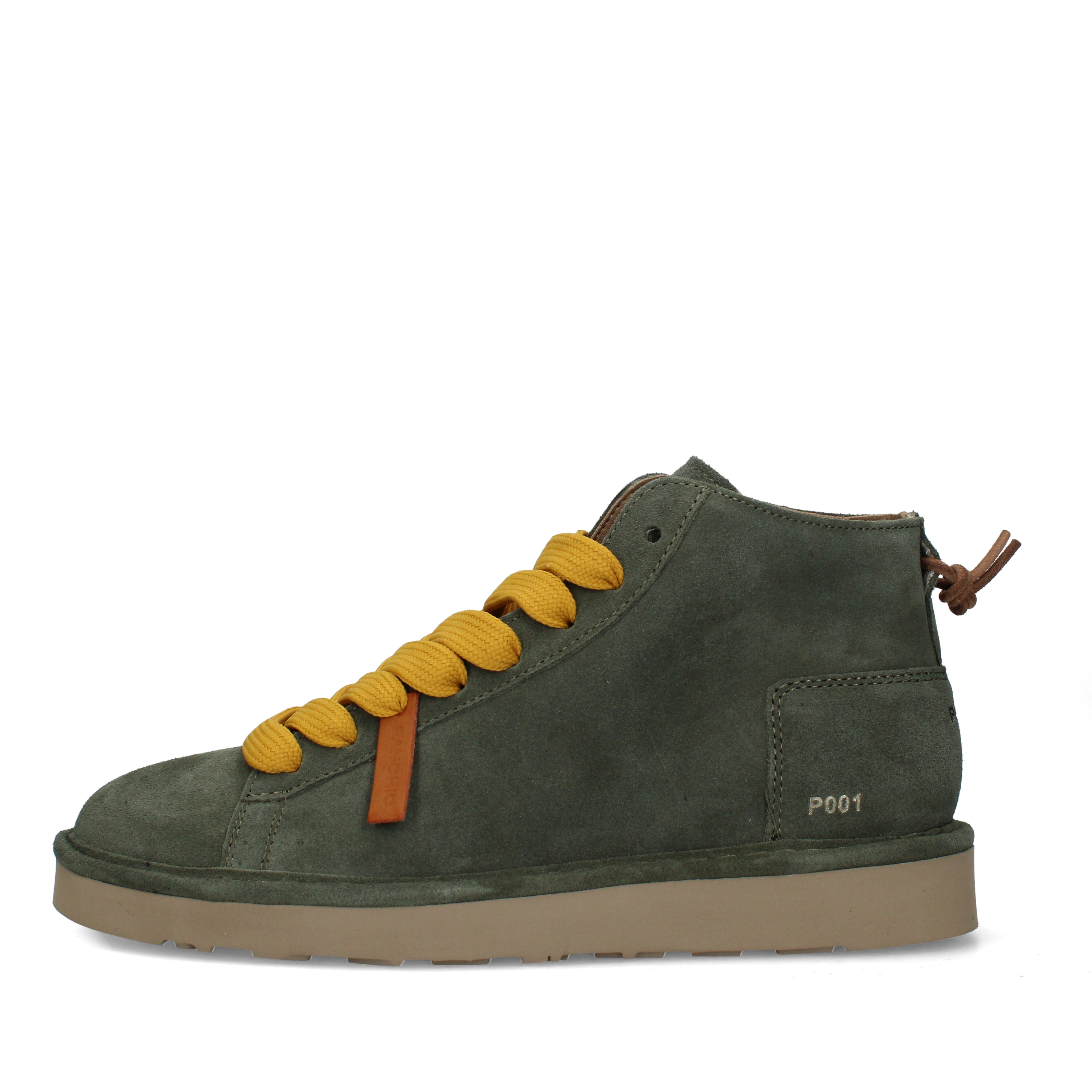 SNEAKERS ALTE CON LACCI OVERSIZE UOMO VERDE