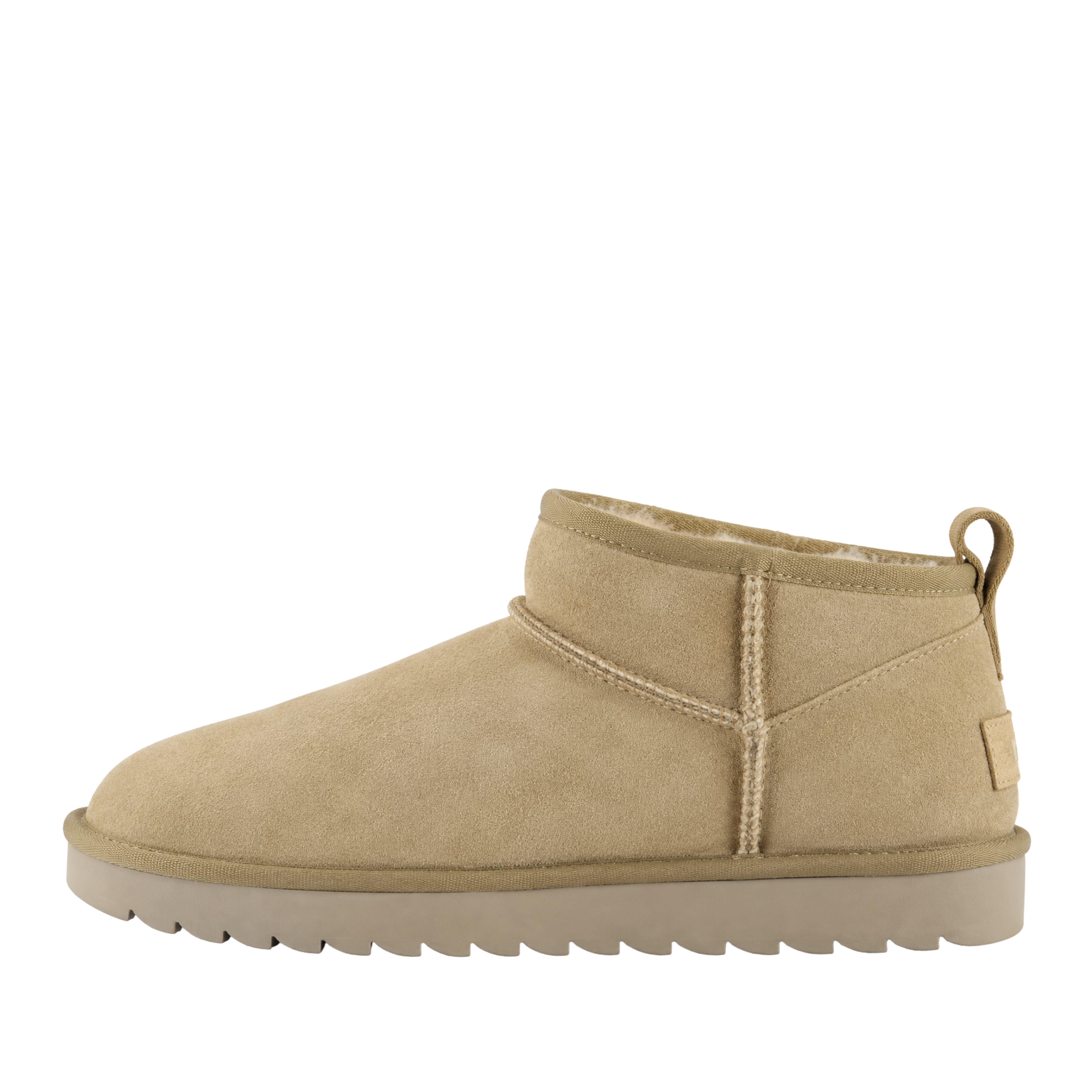 STIVALETTI TACCO BASSO A GAMBALE CORTO CON CUCITURE A VISTA DONNA BEIGE