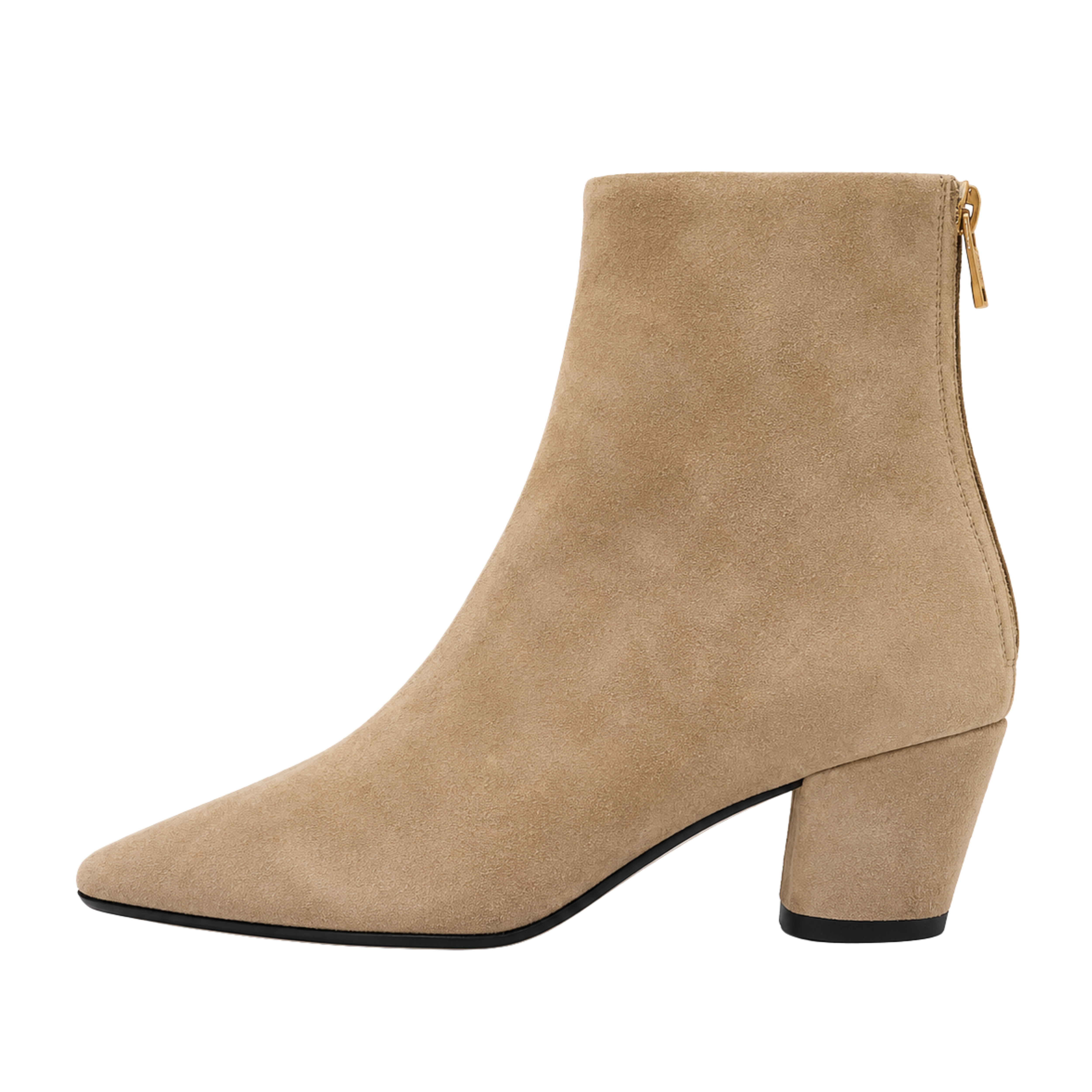 STIVALETTI TACCO ALTO 40005 IN CAMOSCIO DONNA TORTORA