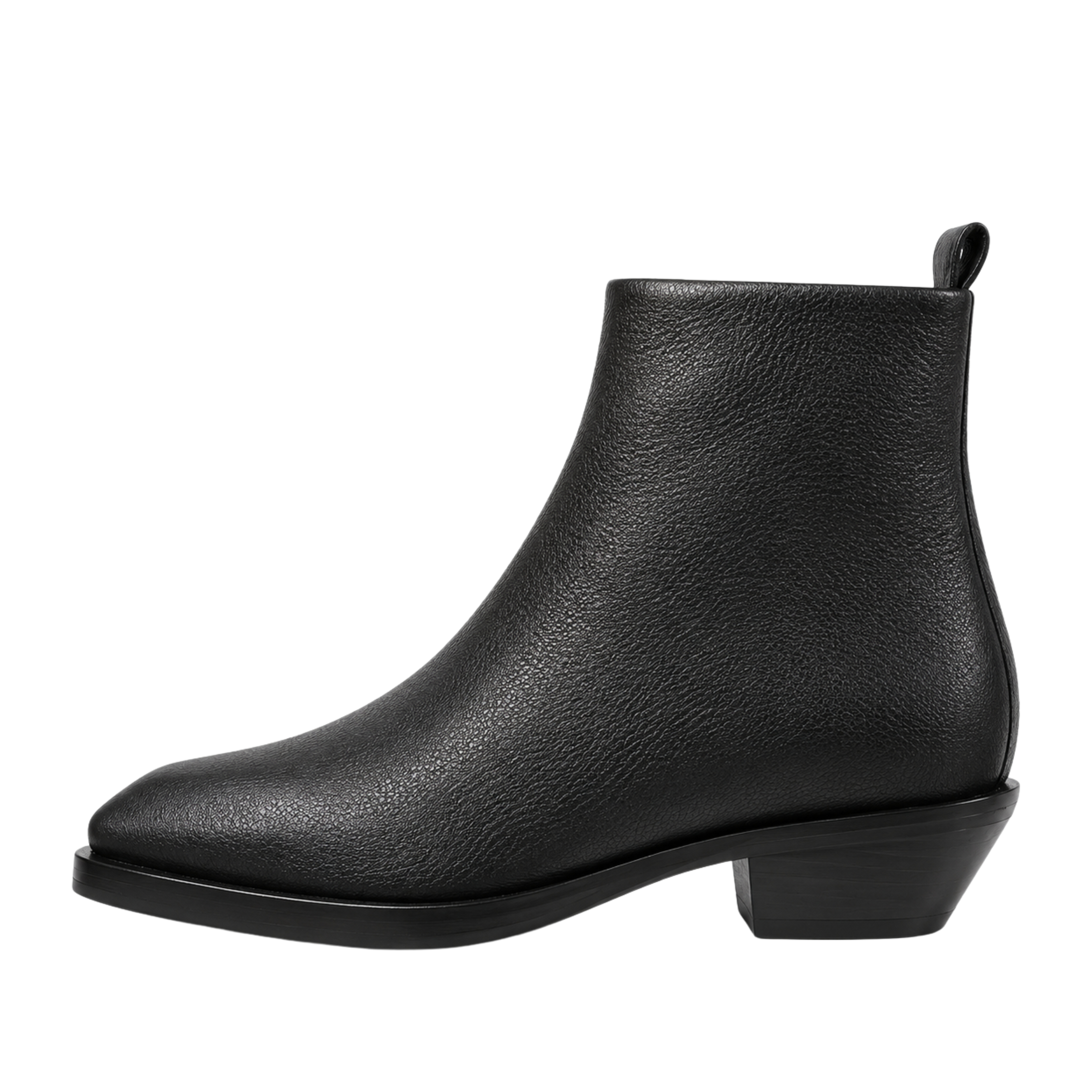 STIVALETTI TACCO BASSO 40705 DONNA NERO