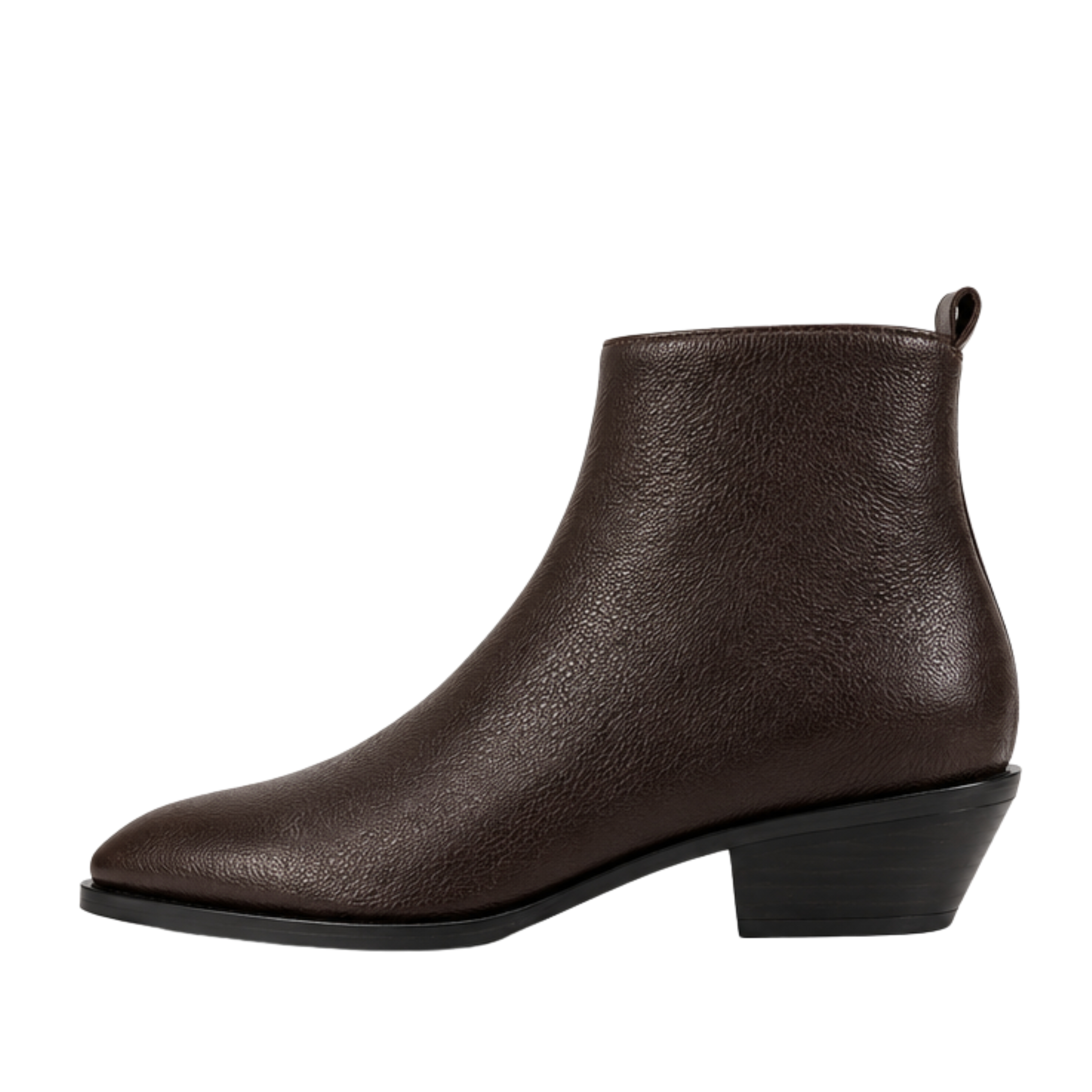 STIVALETTI TACCO BASSO 40705 DONNA MARRONE