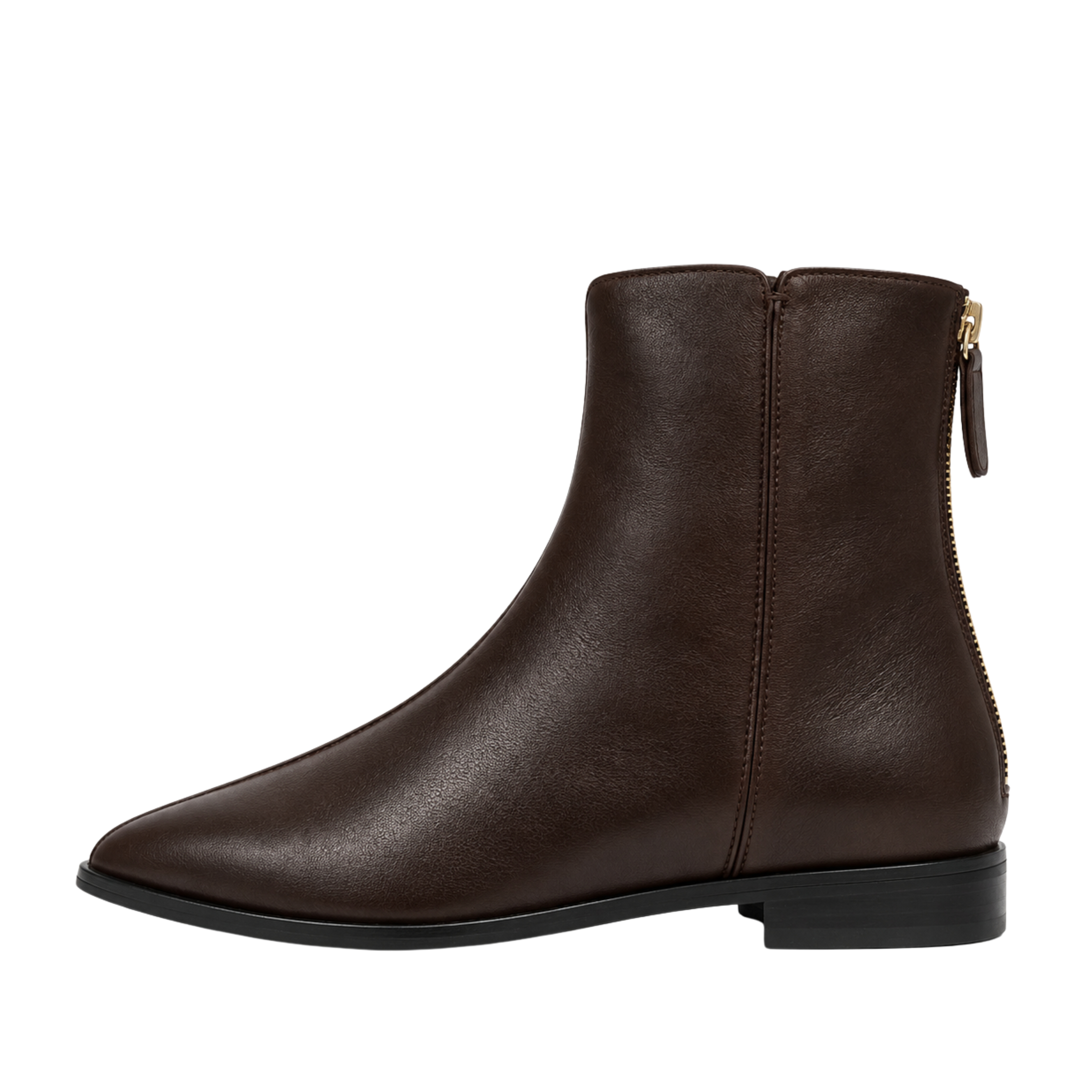 STIVALETTI TACCO BASSO A1221 DONNA MARRONE