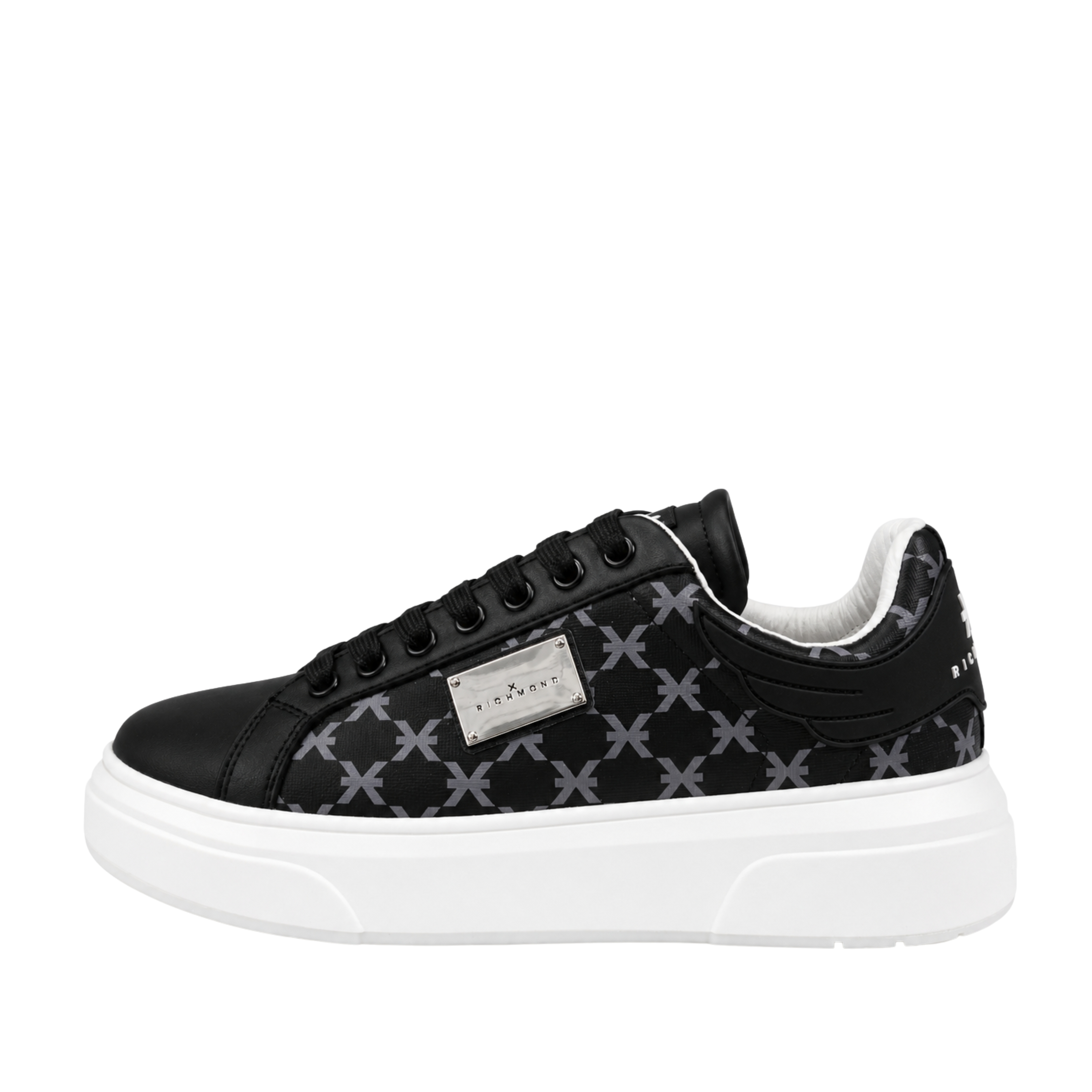 SNEAKERS PLATFORM MONOGRAM LOGO UOMO NERO